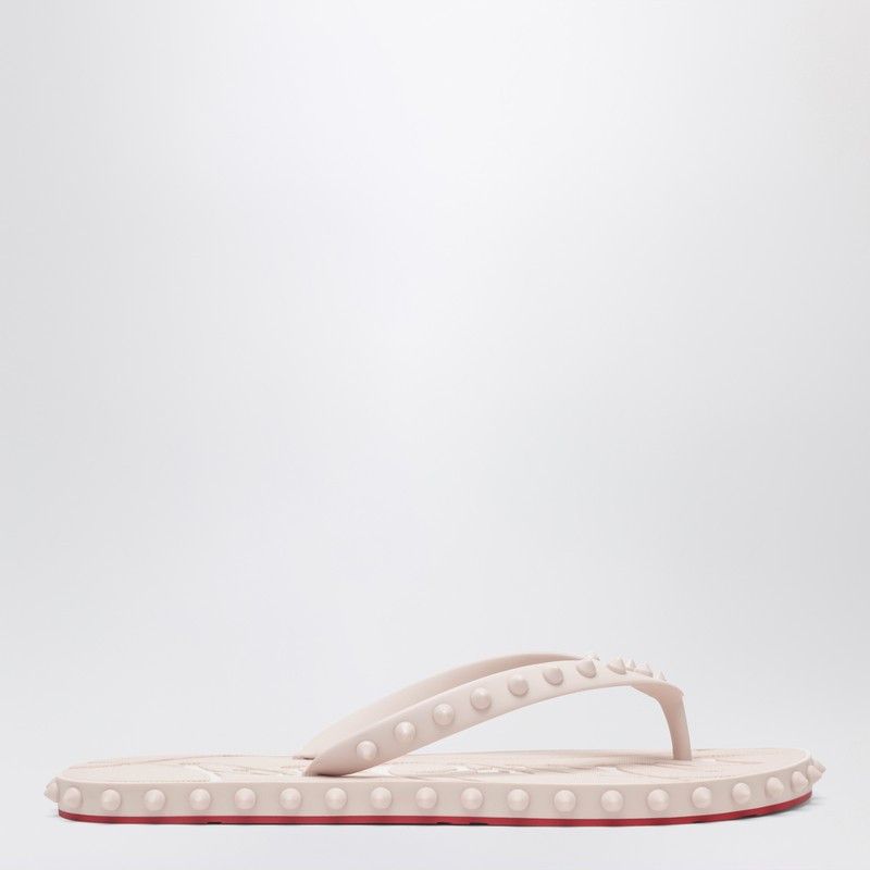 Christian Louboutin Christian Louboutin Super Loubi Flip-Flops Milk Coloured Size US 9 / IT 39 - 1 Thumbnail