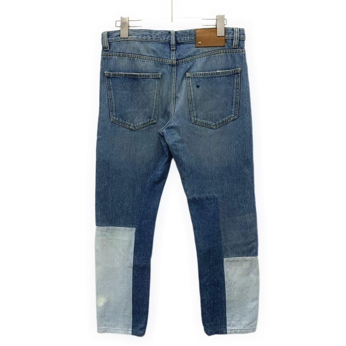 Valentino Valentino Spliced Fabric Distressed Casual Denim Pants K26WX Size 28" / US 6 / IT 42 - 2 Thumbnail