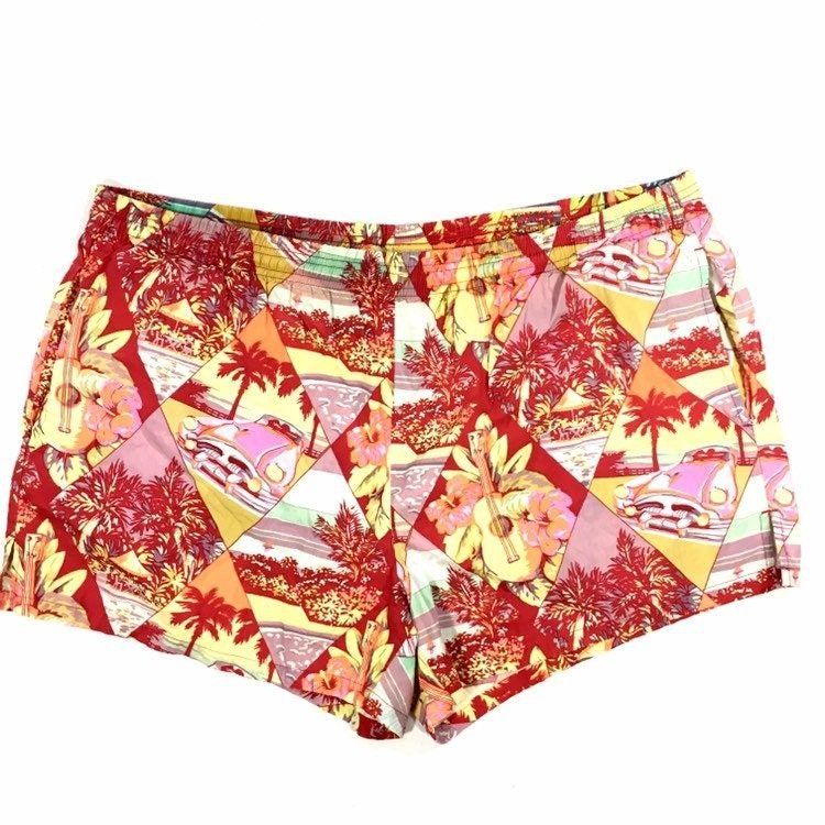 Other Vtg Gottex Pastel Tropical Island 1952 Chevy Bel Air Shorts Size US 42 / EU 58 - 5 Thumbnail