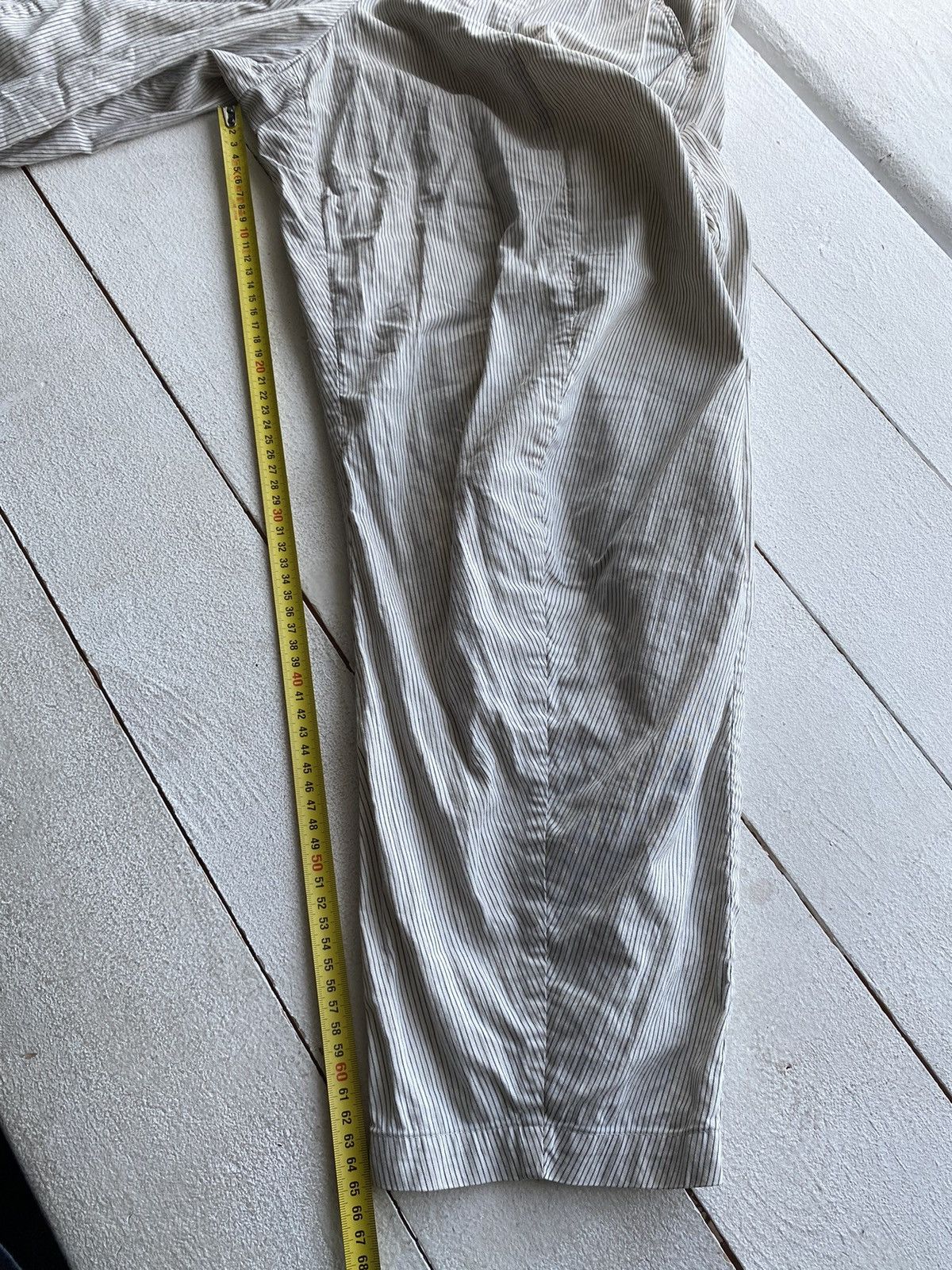Annette Gortz × Rundholz Gothic Annette Gortz Baggy Relaxed Womens Striped Pants Rare Size 33" - 12 Thumbnail