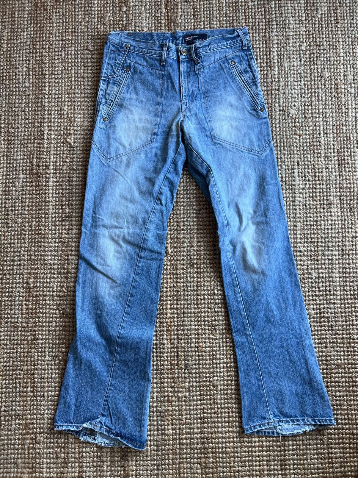 Levi's Levis Engineered Jeans Rare Pocket Design sz 31 Actual 31x34 Size US 31 - 2 Thumbnail