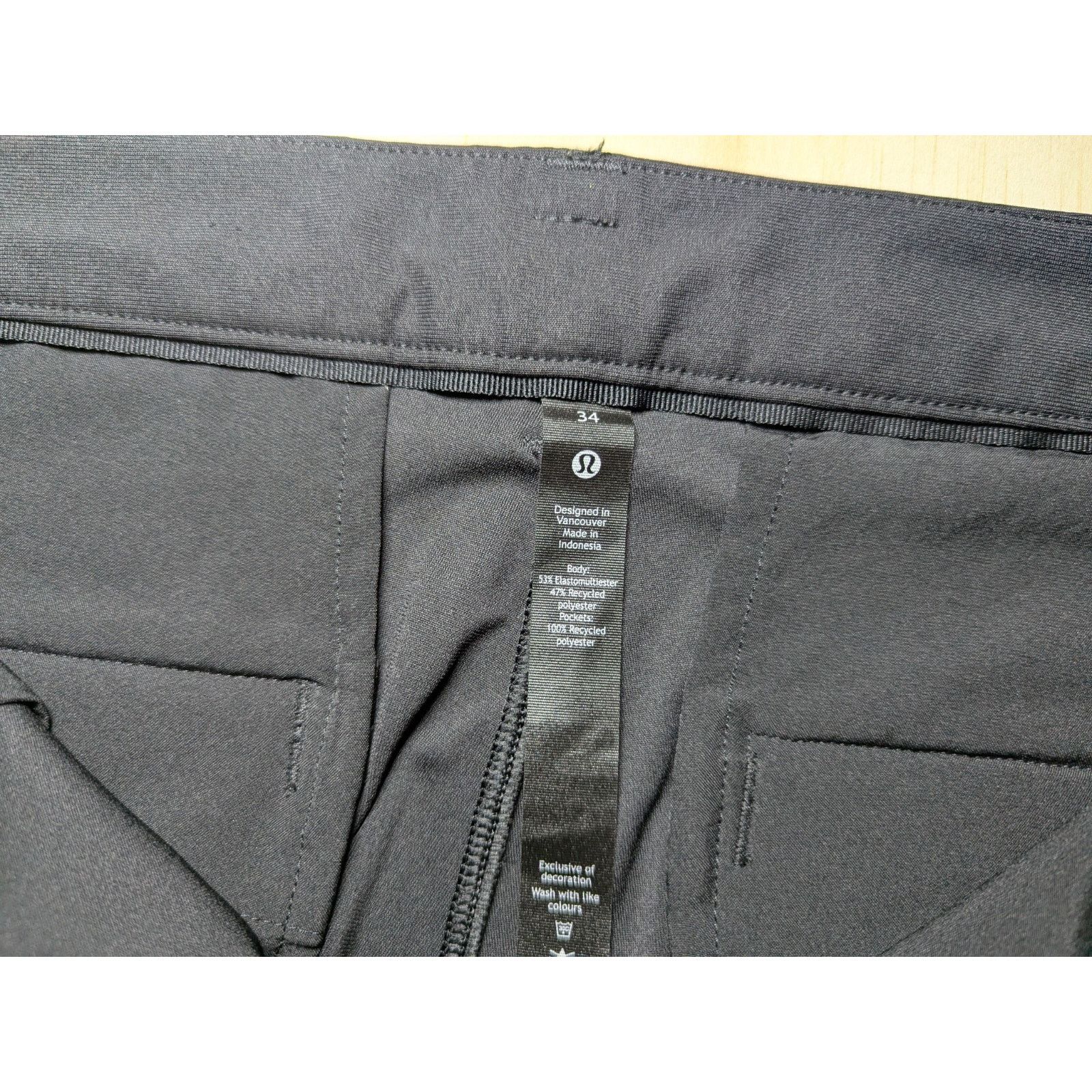 Lululemon Lululemon Men's Size 34x31 ABC Pants Black Stretch Size US 34 / EU 50 - 7 Thumbnail