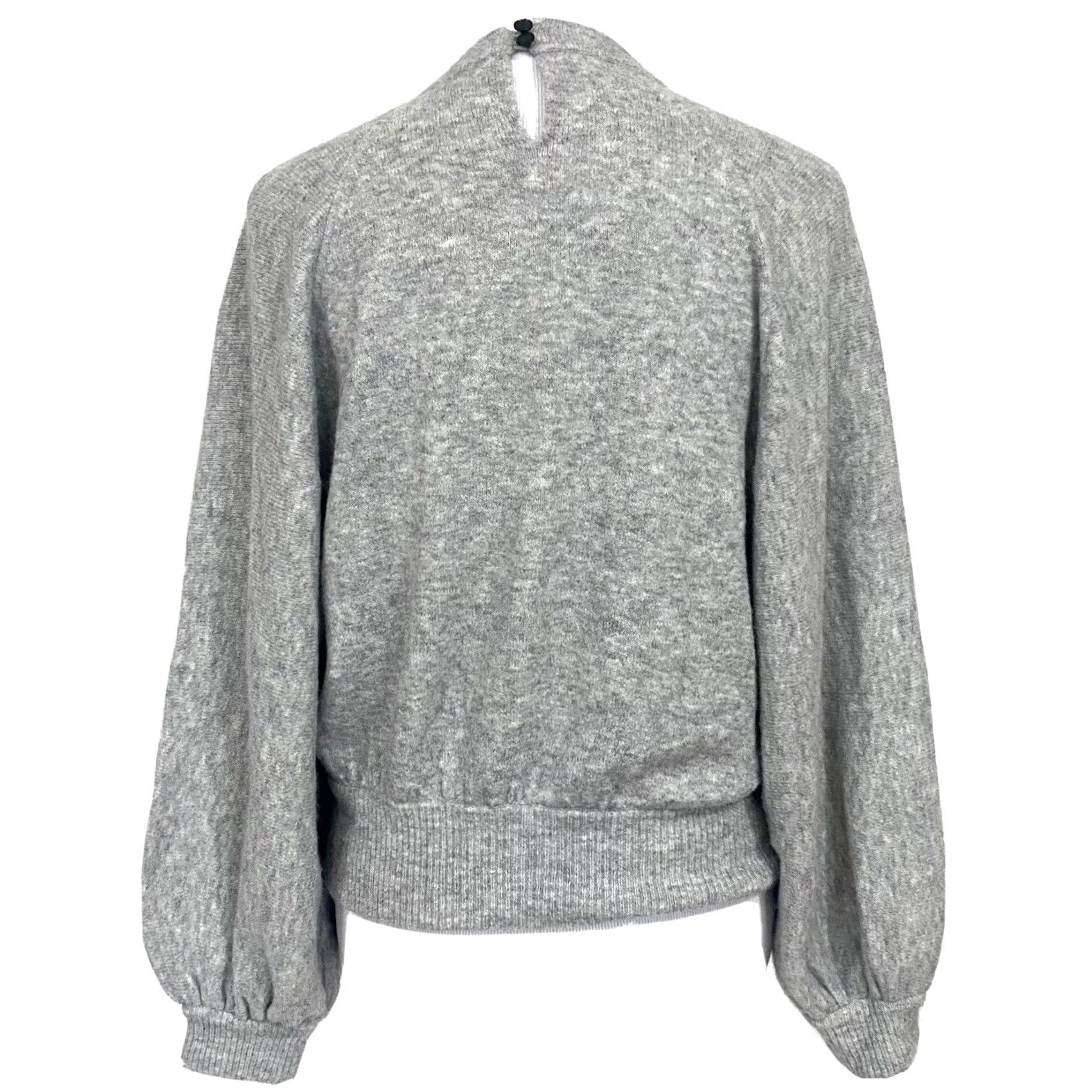 J.Crew J.Crew Sweater Crewneck Gathered Gray Supersoft Yarn Pullover Size S Women’s Long Sleeve Wool Alpaca Nylon Spandex Crew Neck Pullover Size S / US 4 / IT 40 - 5 Thumbnail