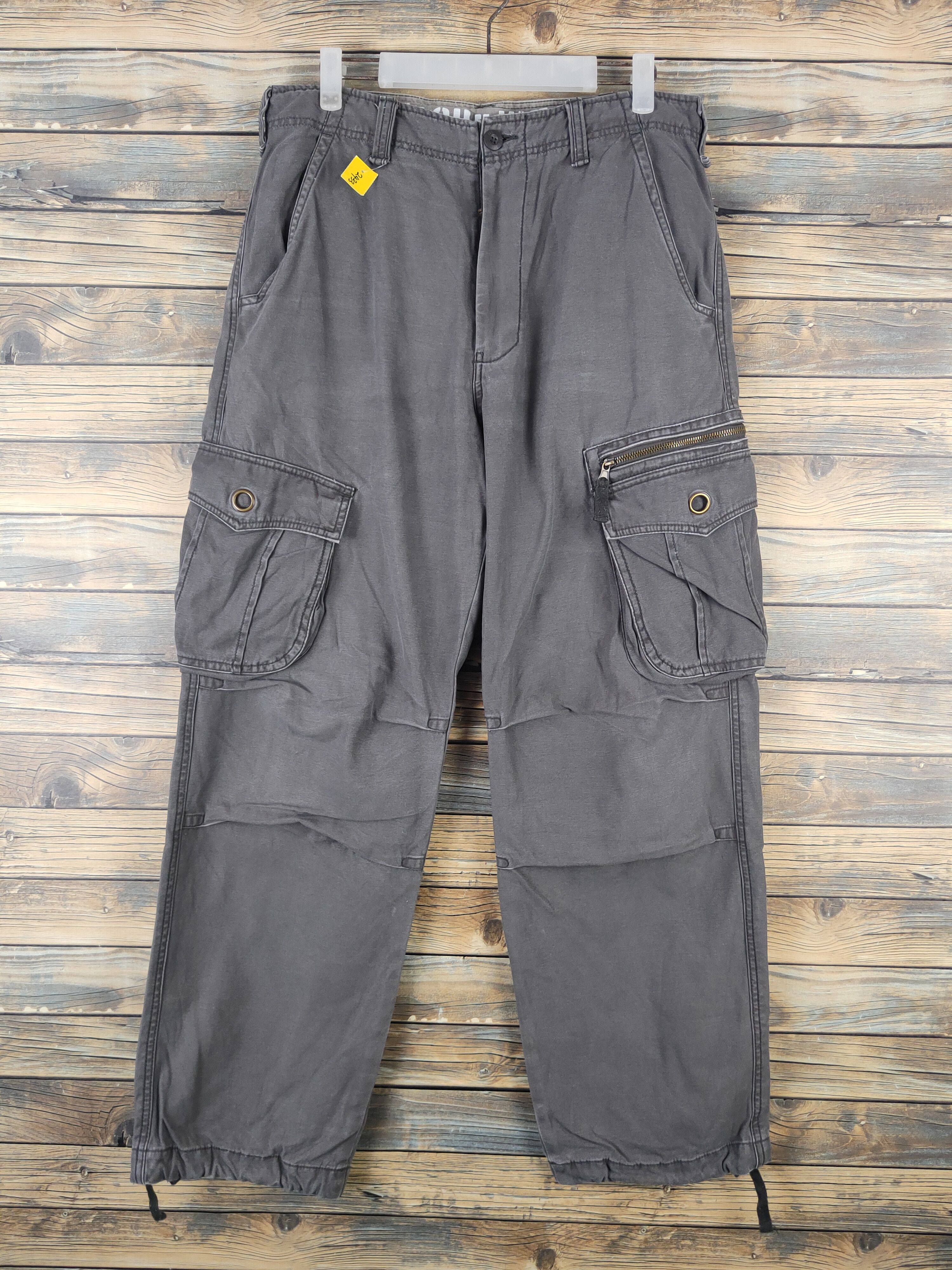 Japanese Brand DLL Vache Dark Gray Multipocket Cargo Pants #2433 Size US 32 / EU 48 - 1 Thumbnail