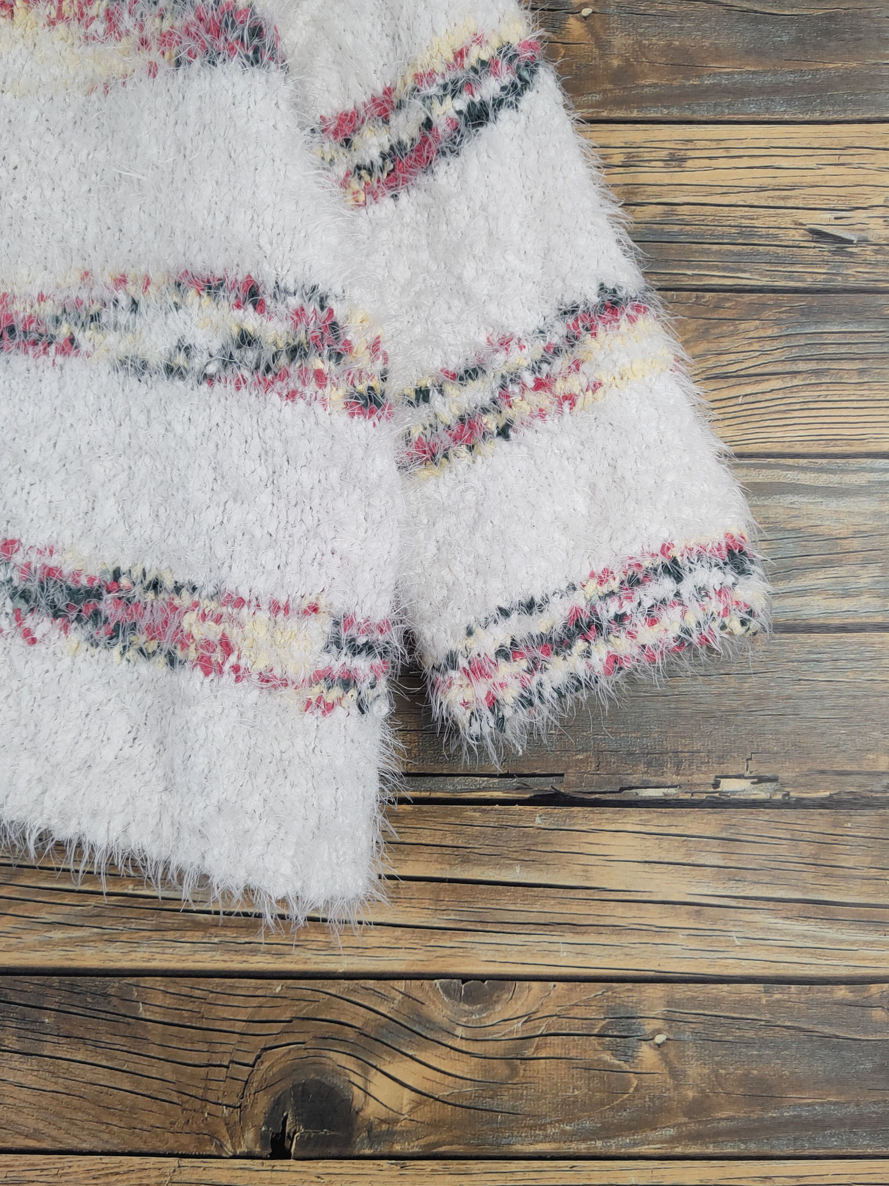 Japanese Brand Japanese Brand Ivory Shag Shaggy Fur Mohair Knitwear #W2159 Size M / US 6-8 / IT 42-44 - 6 Thumbnail