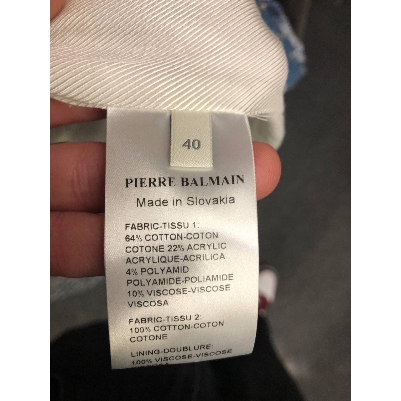 Pierre Balmain Pierre Balmain Hook-Front Cardigan - Blue, Size 40/L Size L / US 10 / IT 46 - 6 Thumbnail