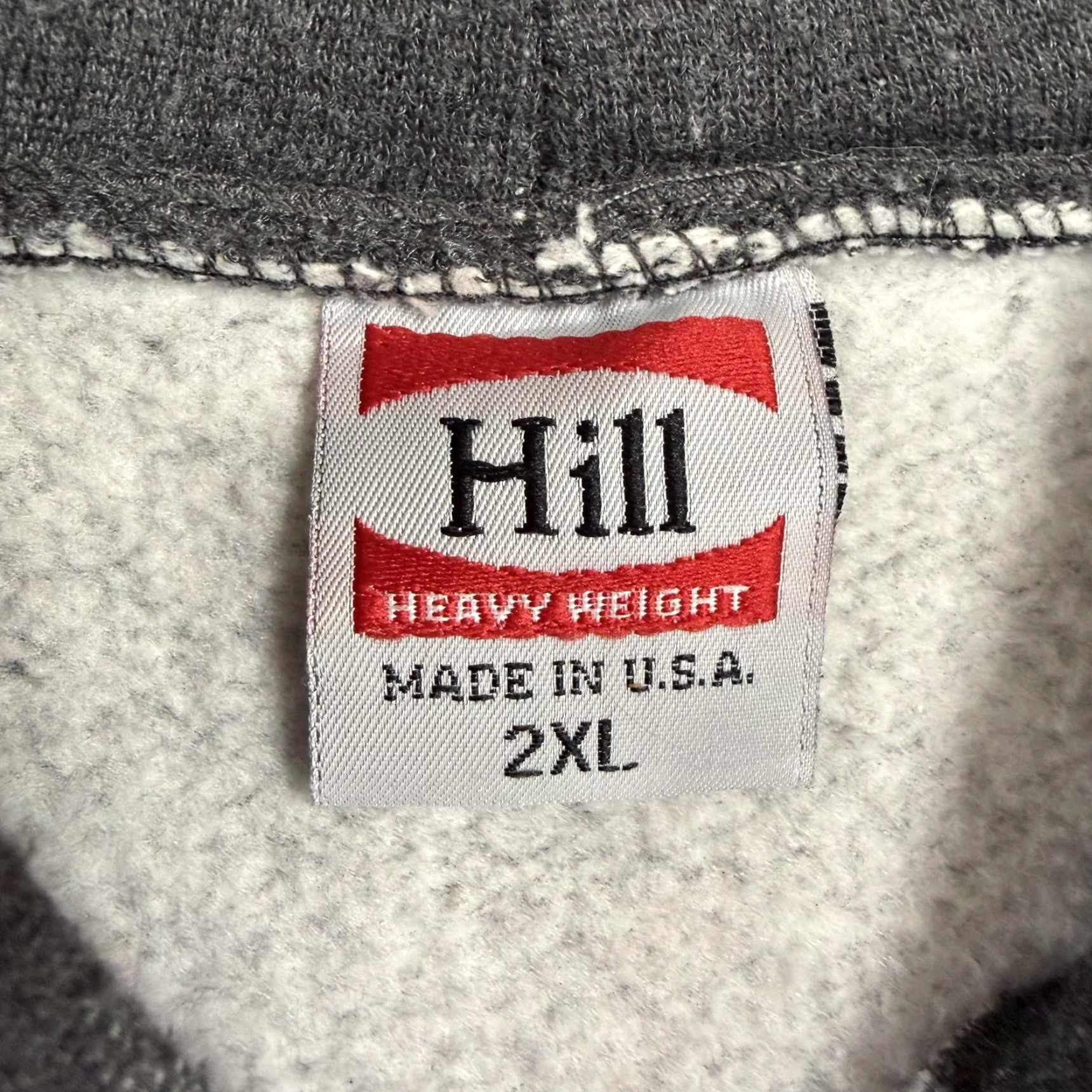Vintage Hollywood California Hoodie Mens 2XL Gray Full Zip Made in USA Heavyweight Hill Hoodie Mens 2XL Gray Full Zip Size US XXL / EU 58 / 5 - 4 Thumbnail