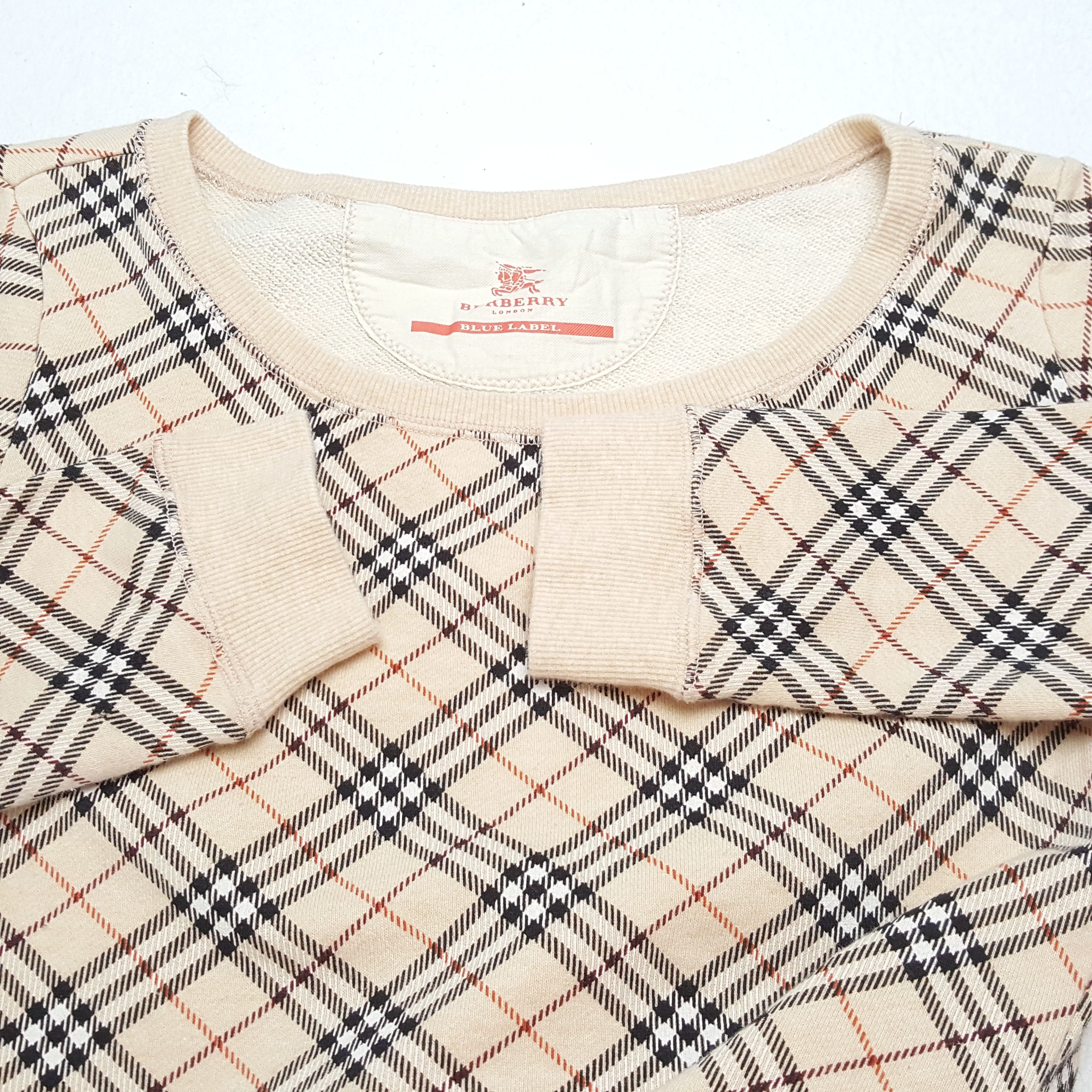 Burberry × Japanese Brand × Vintage Vintage BURBERRY LONDON BLUE LABEL Brand Sweatshirts Size XS / US 0-2 / IT 36-38 - 9 Thumbnail