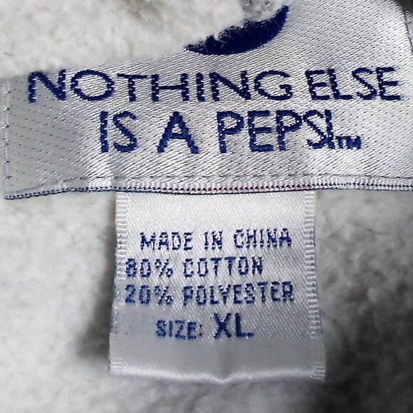 Pepsi Vintage Pepsi Spell Out Embroidered Hoodie Sweatshirt Size US XL / EU 56 / 4 - 4 Thumbnail