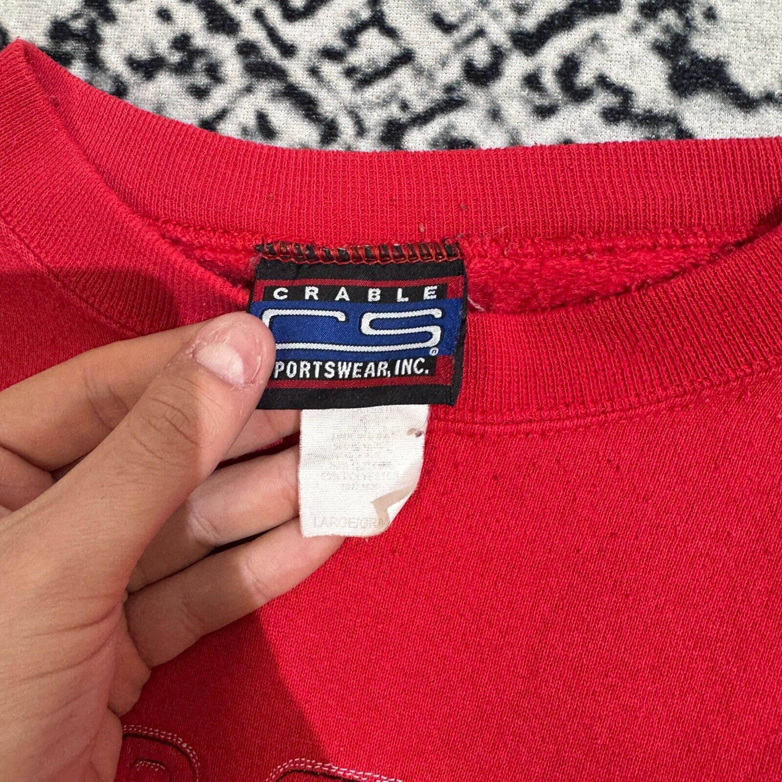 Vintage Red Cotton Crewneck Size L Y2K Ohio State USA Reverse Weave Size US L / EU 52-54 / 3 - 7 Thumbnail