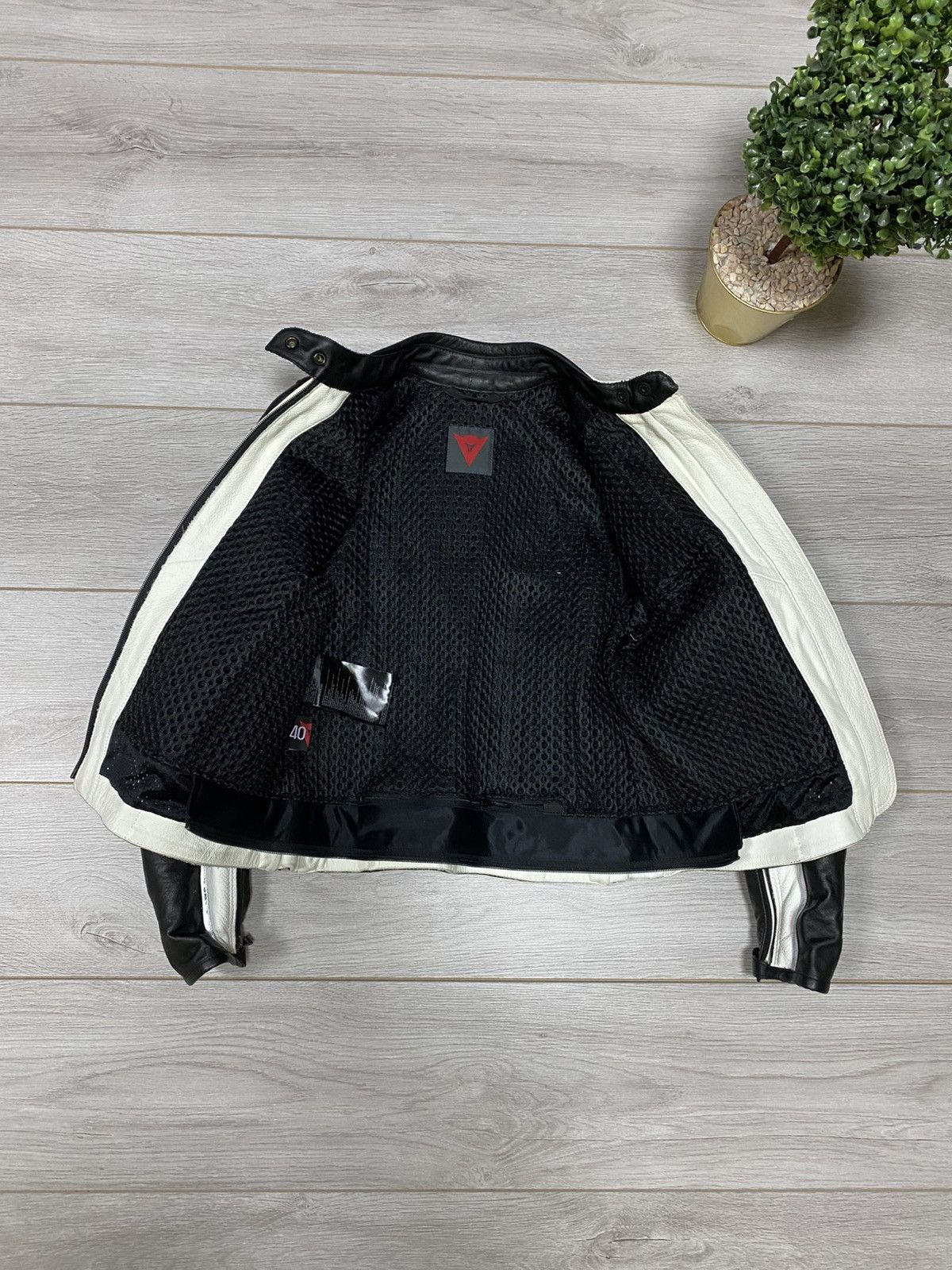 Dainese Dainese Yohji style leather big logo zip protection jacket Size S / US 4 / IT 40 - 7 Thumbnail