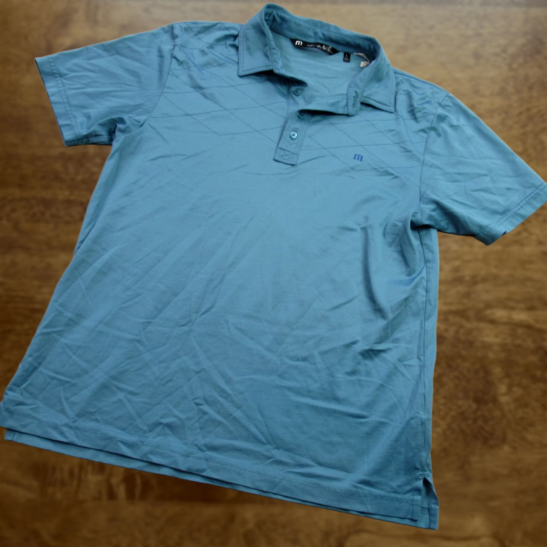 TravisMathew Travis Mathew Polo Shirt Short Sleeve Button Up Blue Golf Polo Lightweight Mens Large Regular Fit Navy Blue Size US L / EU 52-54 / 3 - 1 Thumbnail