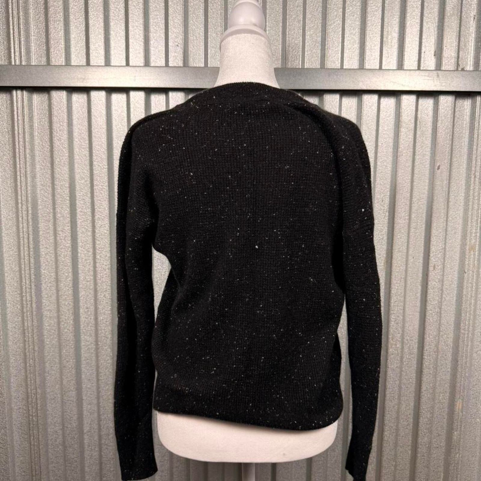 Madewell Madewell black cashmere sweater with silver speckles Size S / US 4 / IT 40 - 5 Thumbnail