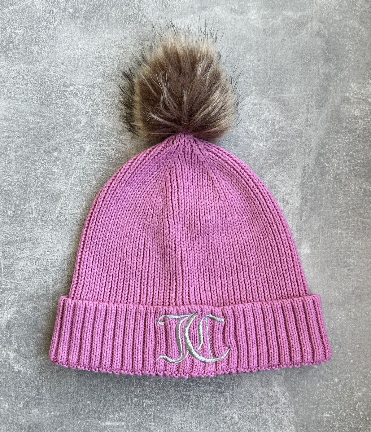 Juicy Couture Juicy Couture Pinky Beanie Hat Knit Y2K Size ONE SIZE - 1 Thumbnail