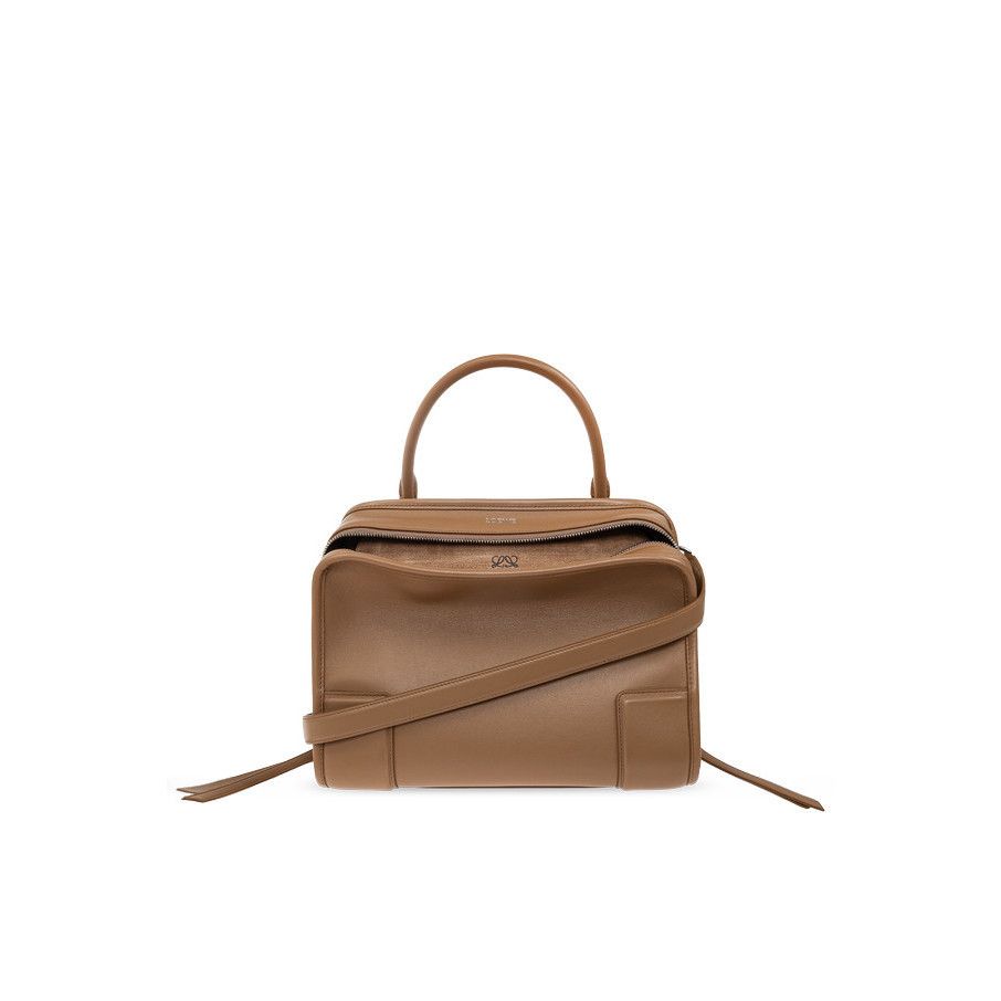 Loewe LOEWE $4900 Medium Amazona 180 Mocha Soft Calfskin Top Handl Size ONE SIZE - 1 Thumbnail
