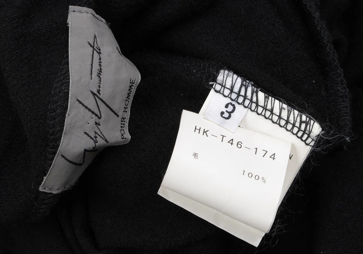 Yohji Yamamoto Yohji Yamamoto Number Embroidered High Neck Long Tee Size US L / EU 52-54 / 3 - 14 Thumbnail