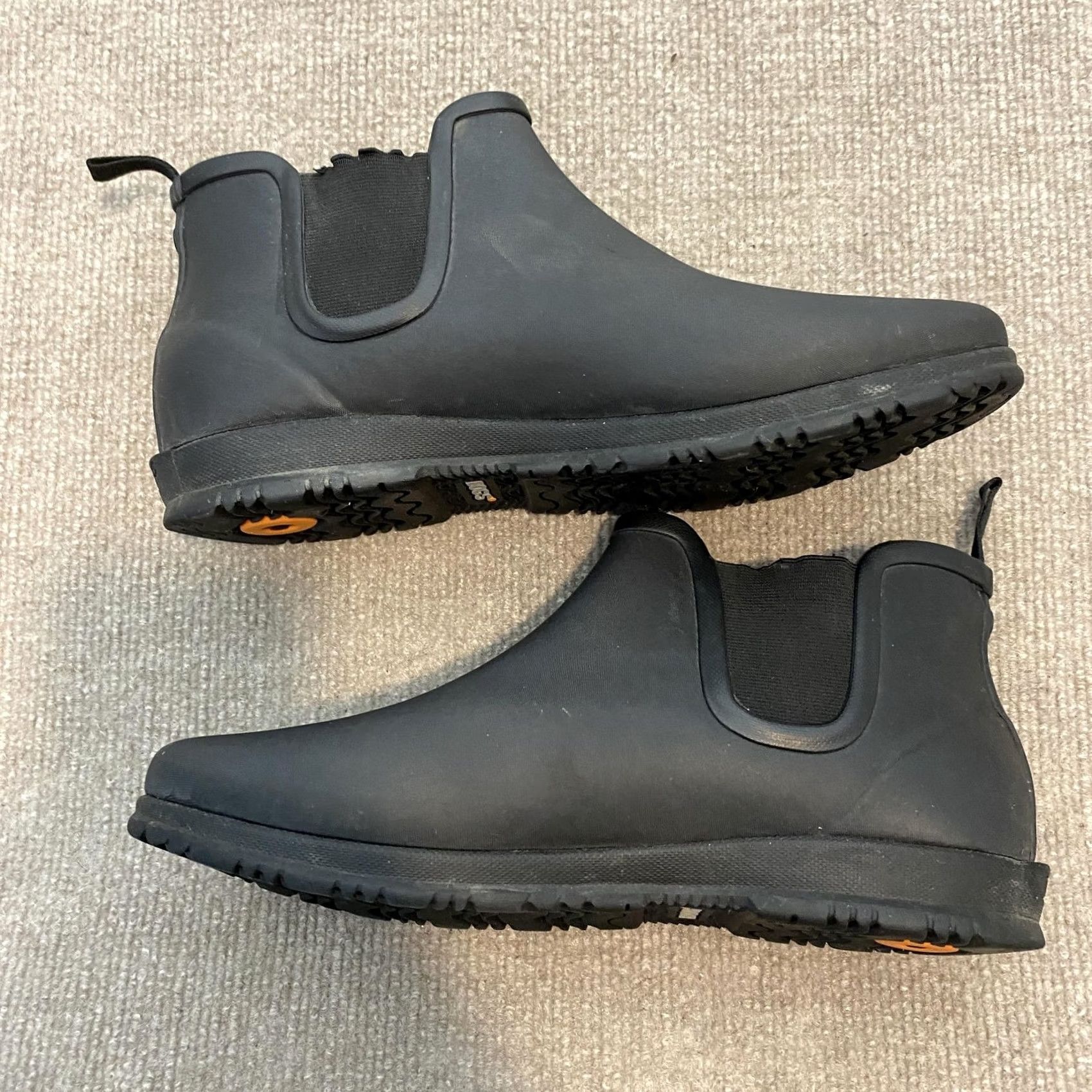 Vintage Bogs Boots Womens Black Rain Size Rubber Faux Fur Ankle Chelsea Size US 10 / IT 40 - 3 Thumbnail