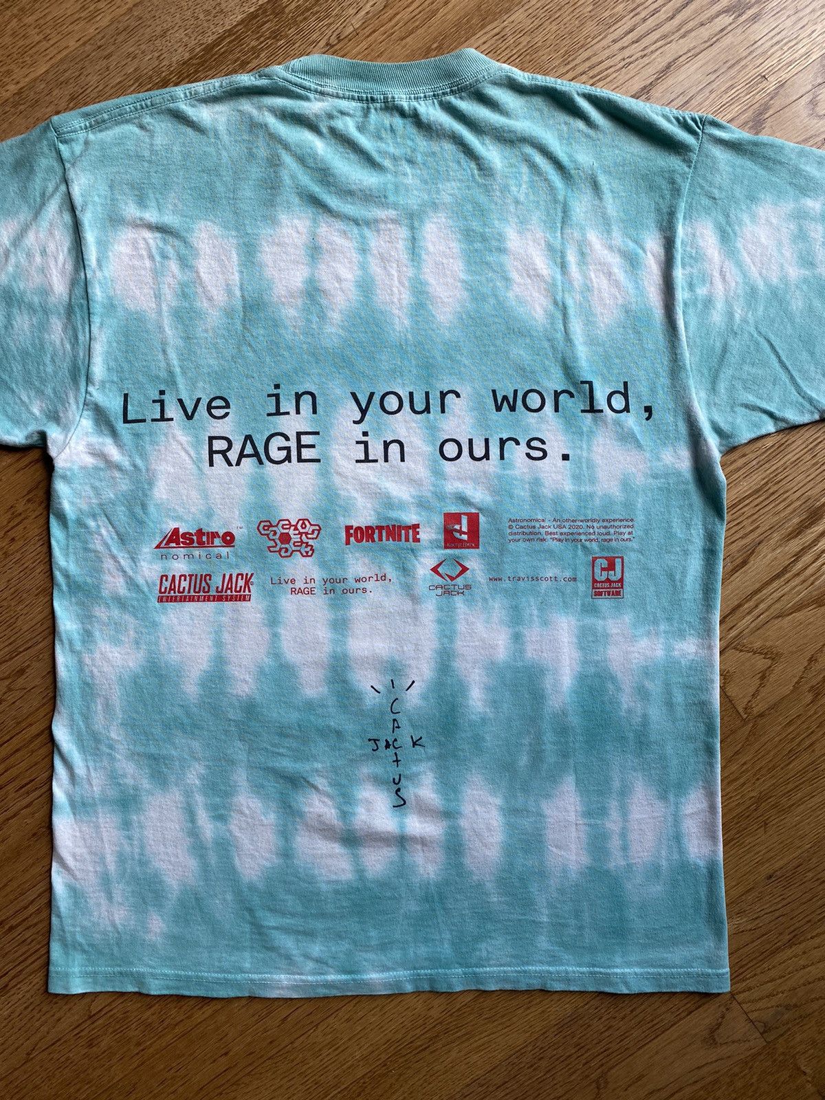 Playstation × Travis Scott Travis Cactus Jack Fortnite Tie Dye Tee Sz M Size US M / EU 48-50 / 2 - 2 Thumbnail