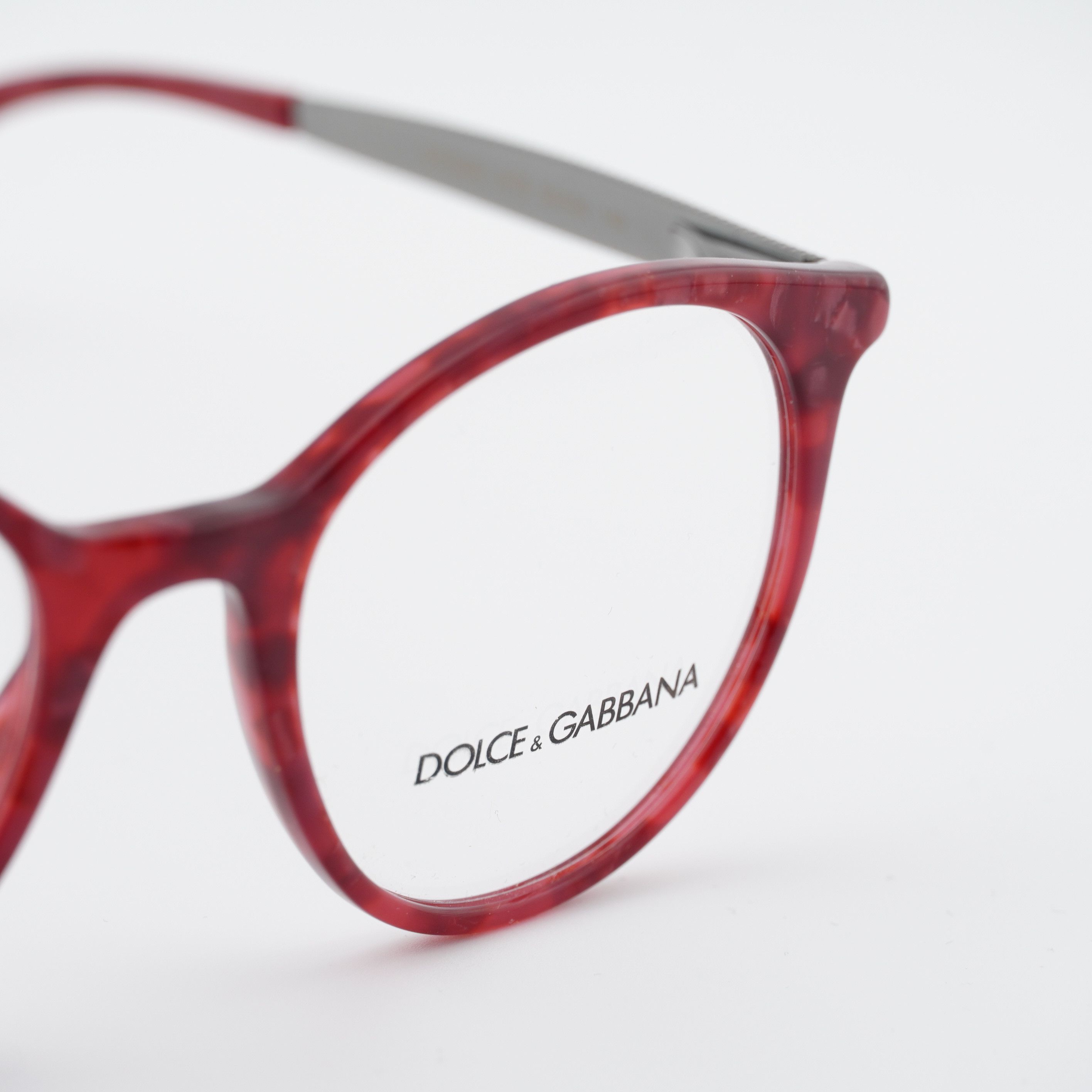 Dolce & Gabbana Dolce & Gabbana DG3292 3175 Eyeglasses Round 50mm Cherry Size ONE SIZE - 8 Thumbnail
