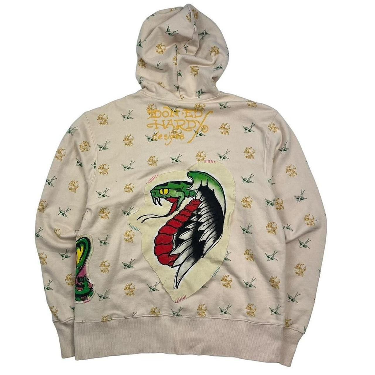Ed Hardy Vintage Ed Hardy Skull, Eagle, Snake Zip Up Hoodie - Large Size US L / EU 52-54 / 3 - 2 Thumbnail