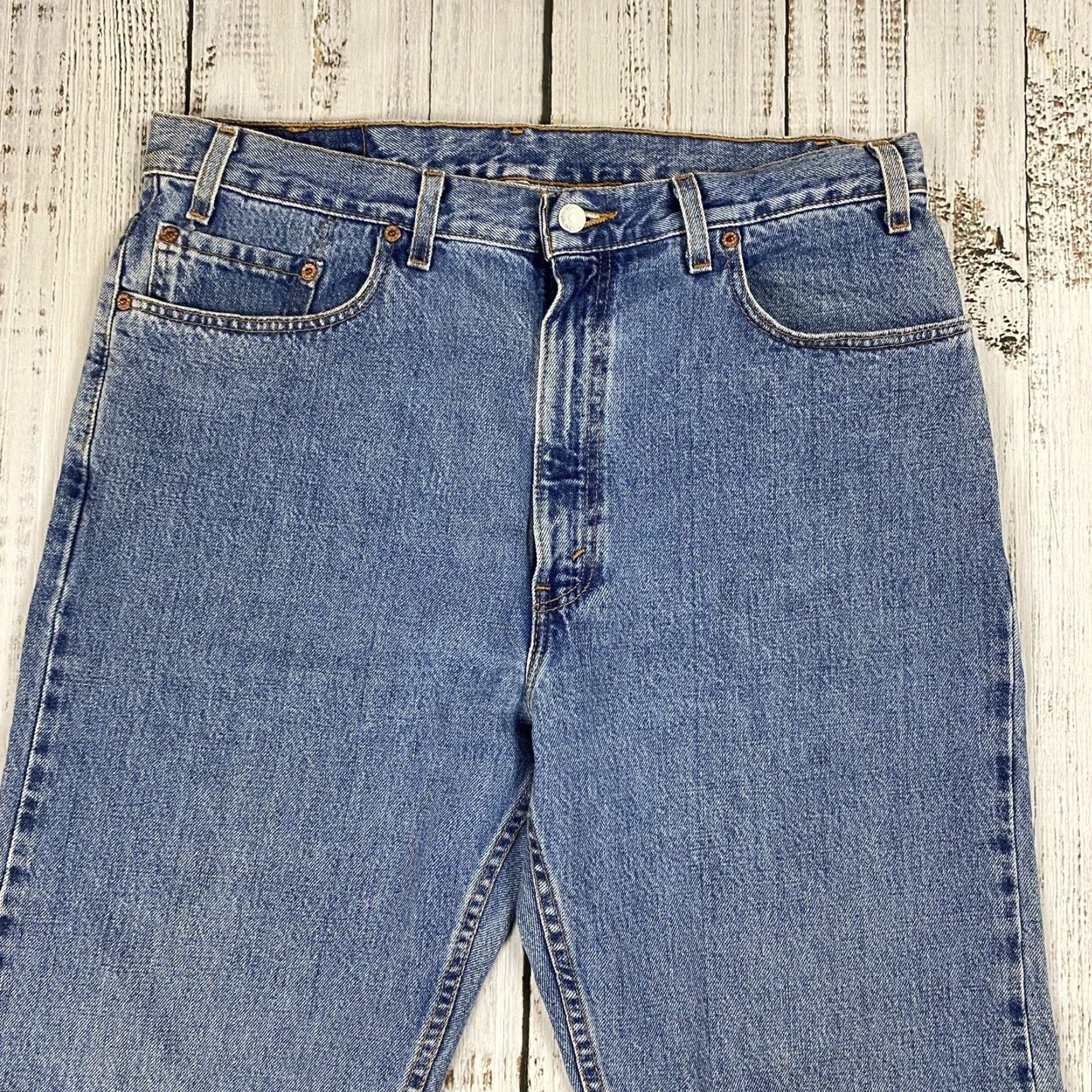 Levi's VINTAGE LEVI'S 505 BLUE JEANS REGULAR FIT STRAIGHT LEG SIZE 38x32 USA 90s Mens Size US 38 / EU 54 - 2 Thumbnail