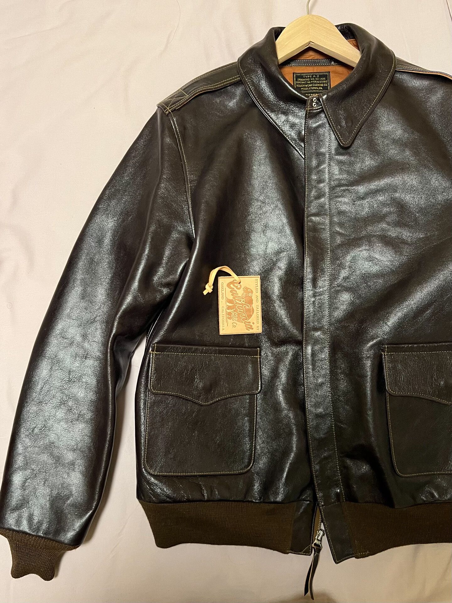 Rainbow Country California Bear A2 Flight Jacket Size US XS / EU 42 / 0 - 1 Thumbnail