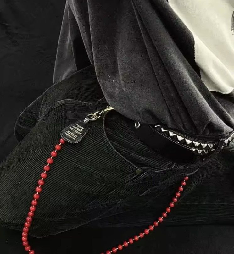 Jewelry Y2K Red Bead Wallet Chain - Cyber Gorpcore Size ONE SIZE - 5 Thumbnail
