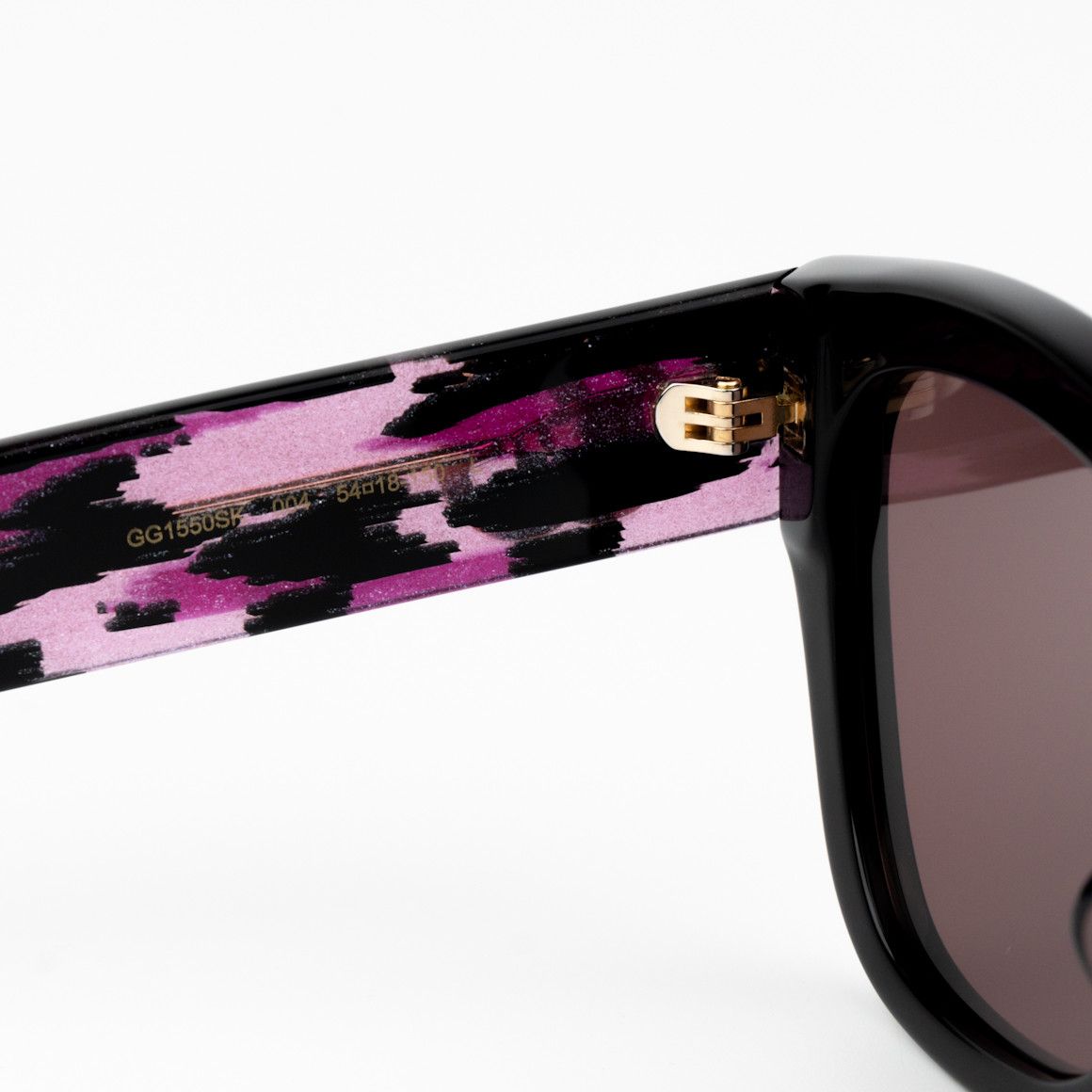 Gucci NEW Gucci GG1550SK 004 Black Red Women Square Sunglasses Size ONE SIZE - 8 Thumbnail