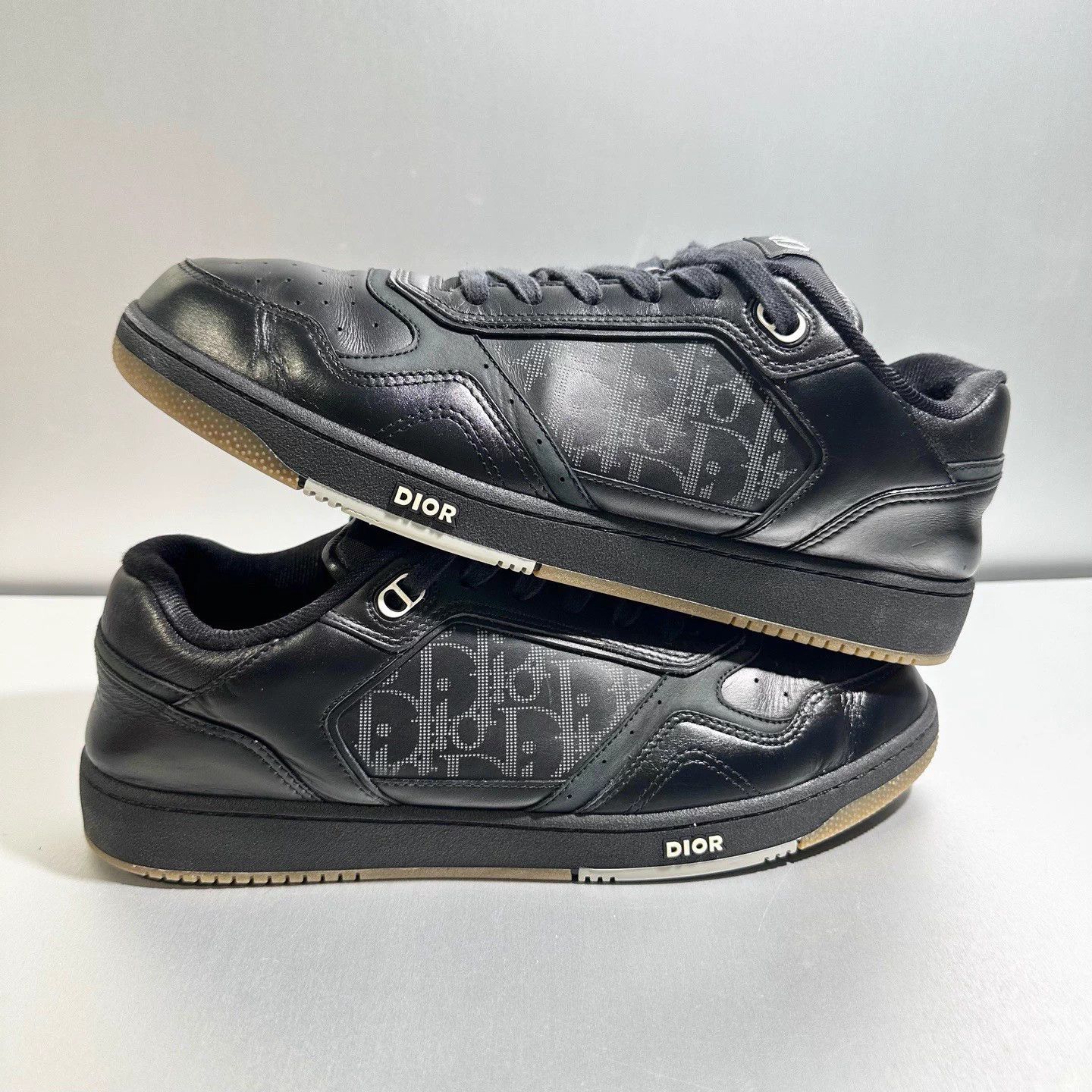 Dior Dior B27 Black Oblique Sneaker 45 Size US 12 / EU 45 - 3 Thumbnail