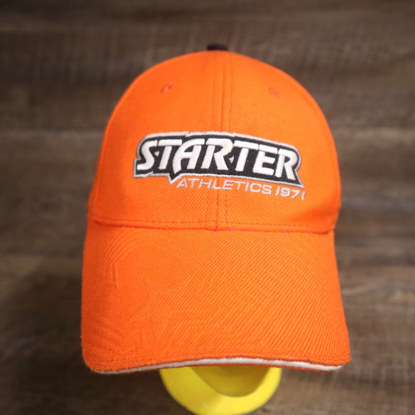 Starter Starter Hat Unisex Adults One Size Orange Cotton Blend Adjustable Strapback Cap Embroidered Hat Size ONE SIZE - 2 Thumbnail