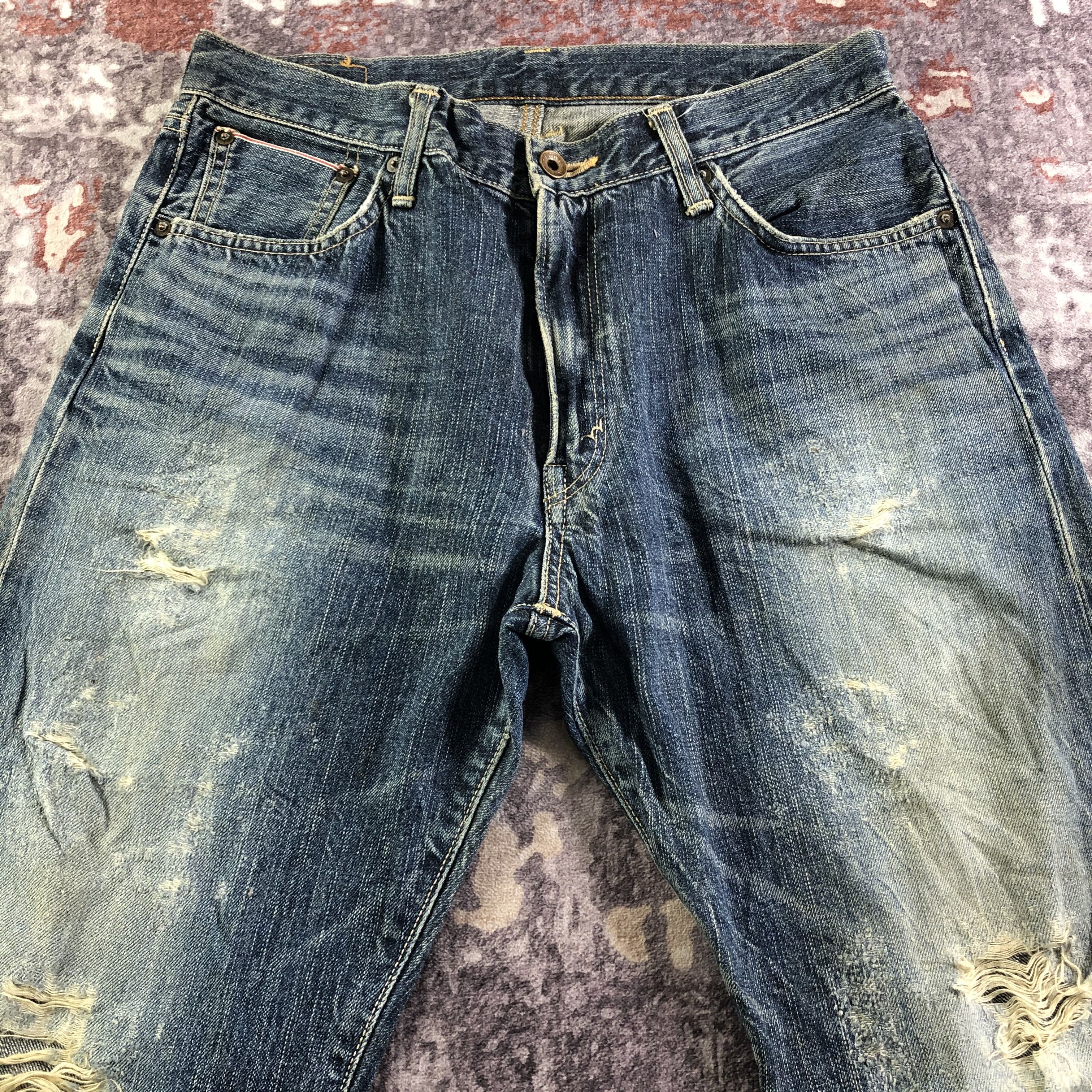 Edwin Vintage Blue Wash Edwin 505 Selvedge Jeans-JM3567 Size US 32 / EU 48 - 3 Thumbnail