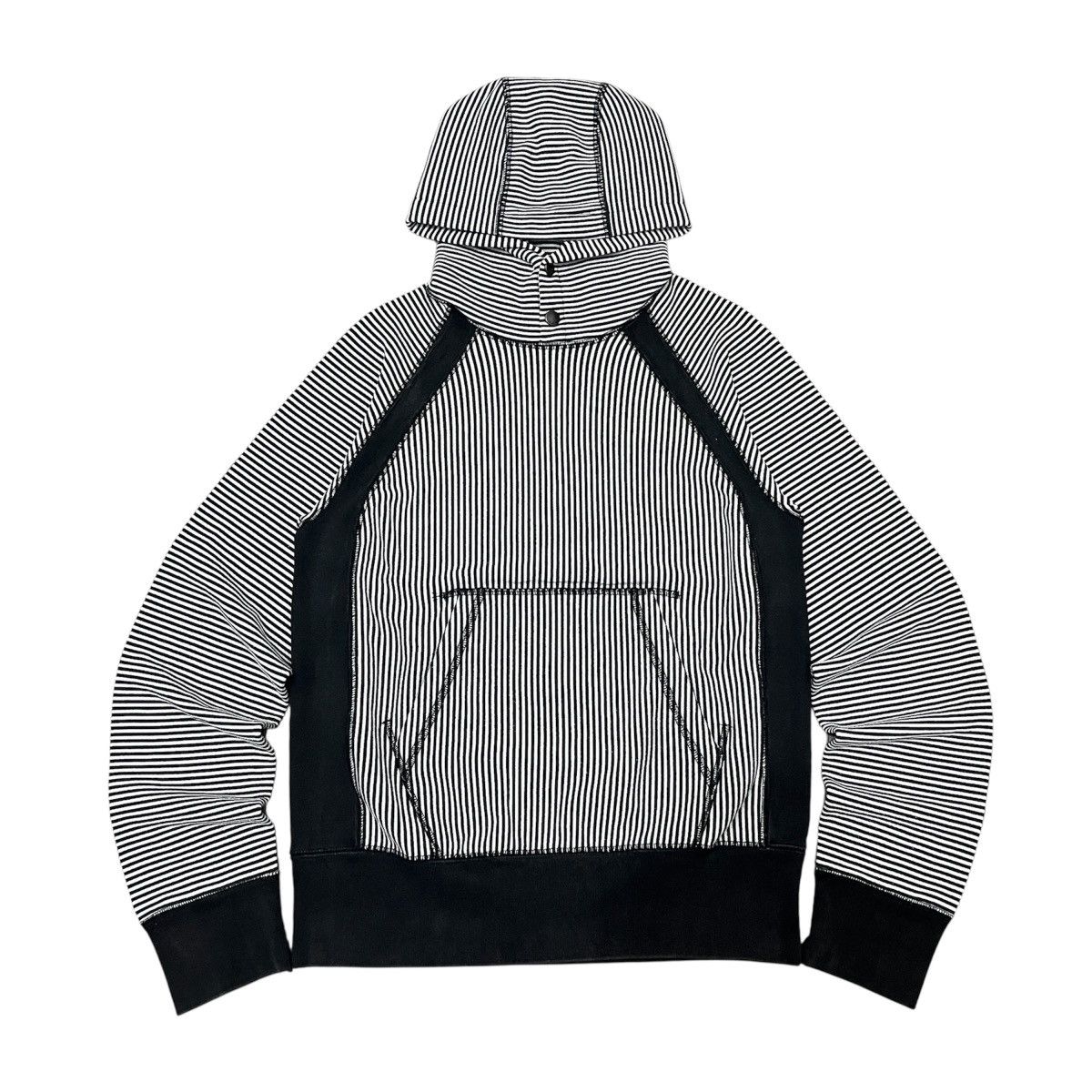Engineered Garments RARE Reglan Hoodie Stripe Engineered Garments Size US S / EU 44-46 / 1 - 1 Thumbnail