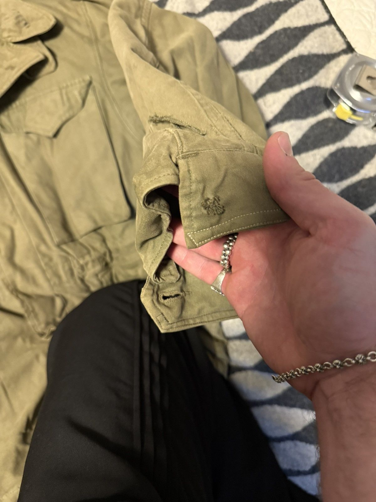 Vintage M1943 vintage US army jacket green Size US L / EU 52-54 / 3 - 2 Thumbnail