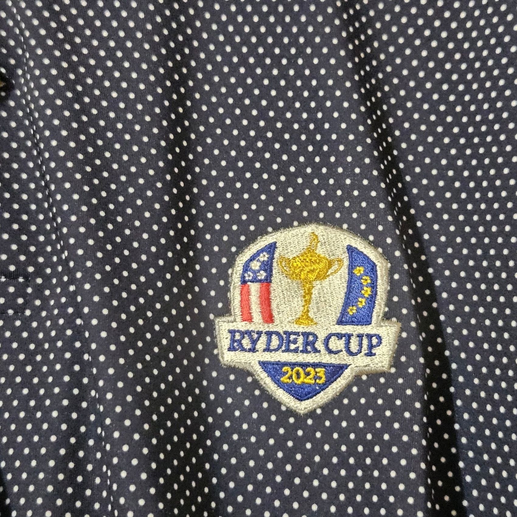 RLX Ralph Lauren RLX Ralph Lauren Men's Polo Shirt 2XL Blue Polka 2025 Ryder Cup Golf Size US XXL / EU 58 / 5 - 3 Thumbnail