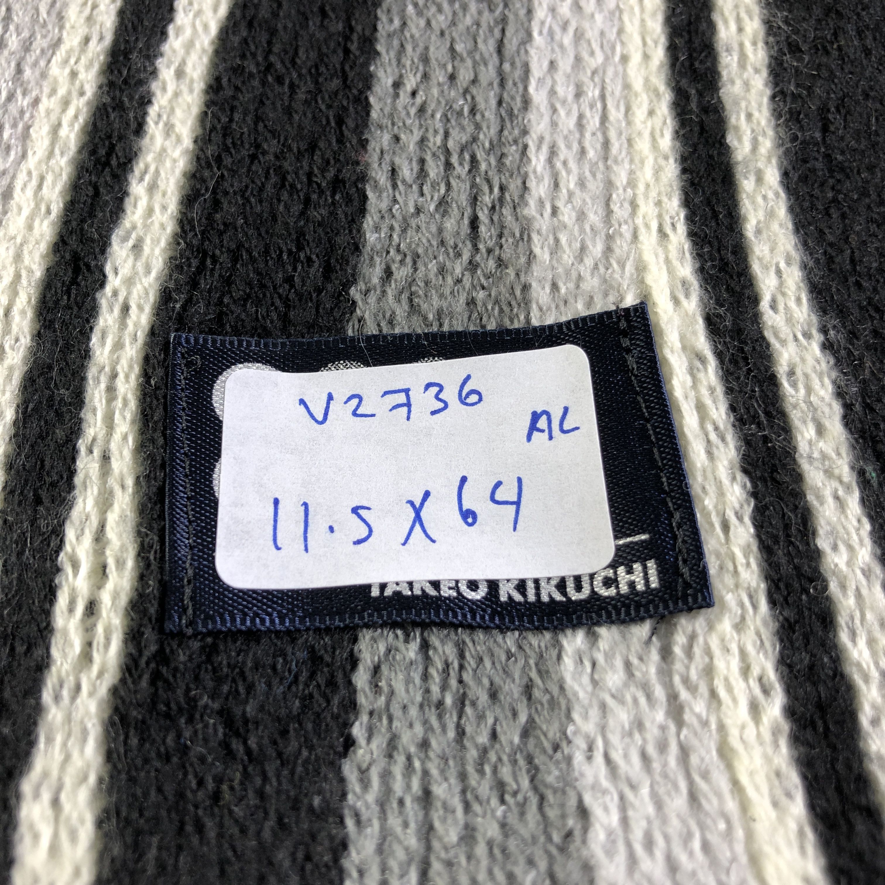 Takeo Kikuchi Takeo Kikuchi Striped Scarf Muffler Neckwear V2736 Size ONE SIZE - 9 Thumbnail
