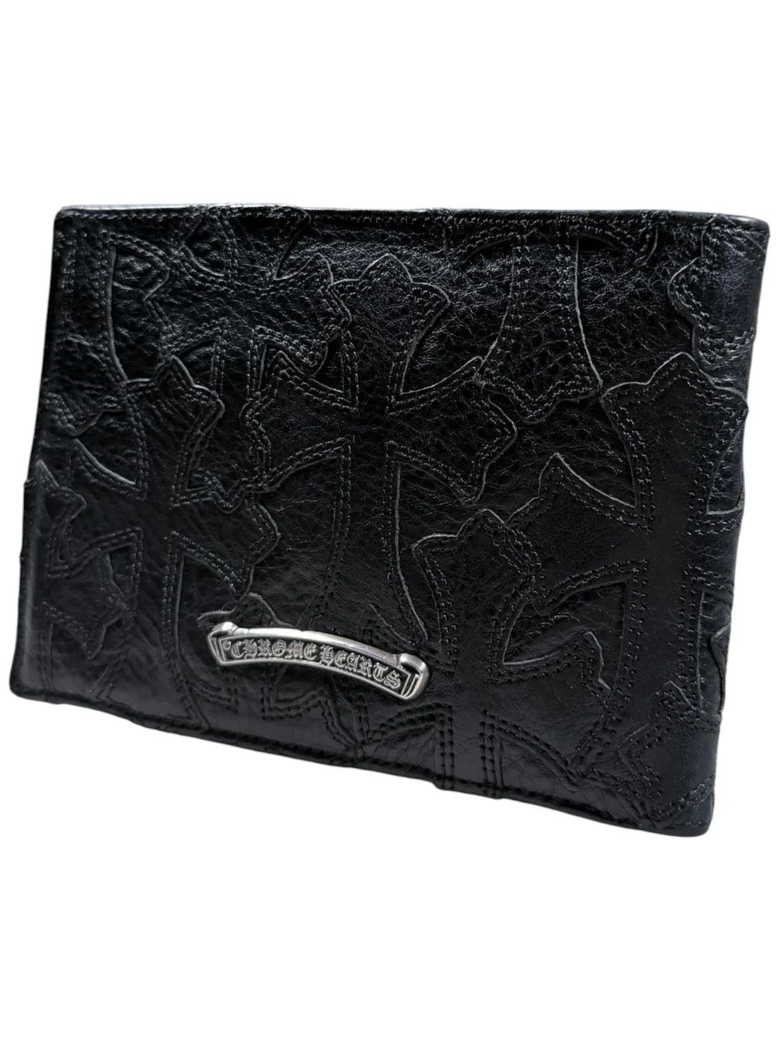 Chrome Hearts Cemetery Cross Patch Snap Bi-Fold Wallet Size ONE SIZE - 4 Thumbnail