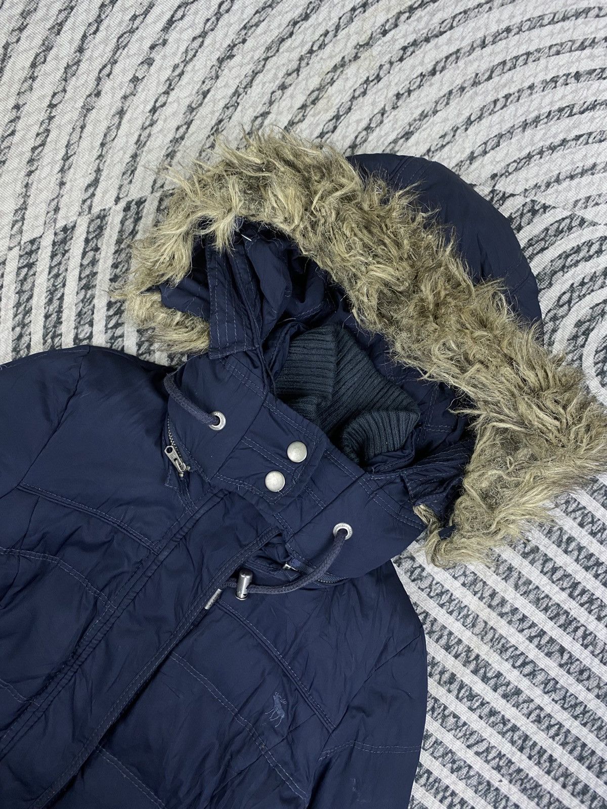 Abercrombie & Fitch Abercrombie & Fith Faux Fur Hoodie Down Jacket Size M / US 6-8 / IT 42-44 - 7 Thumbnail