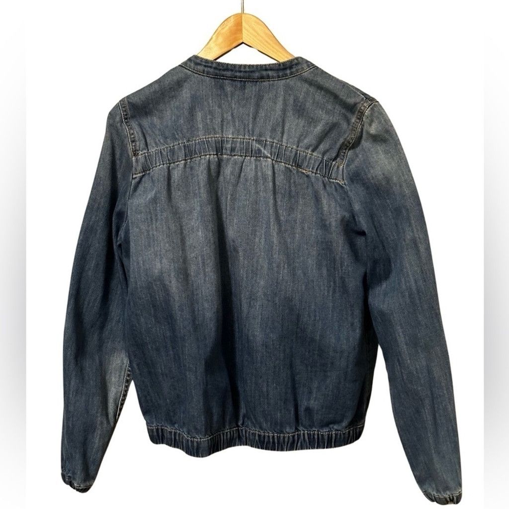 DKNY DKNY JEANS Blue Jean Bomber Jacket Women’s Size Medium. Size M / US 6-8 / IT 42-44 - 13 Thumbnail