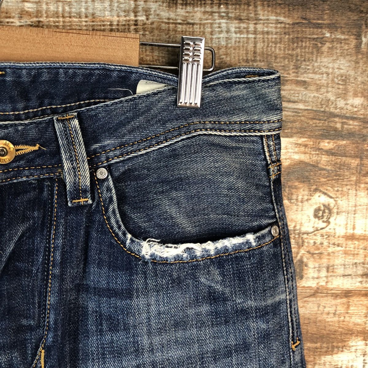 Diesel DLL Diesel Larkee Blue Distressed Denim Pants #C082 Size US 30 / EU 46 - 8 Thumbnail