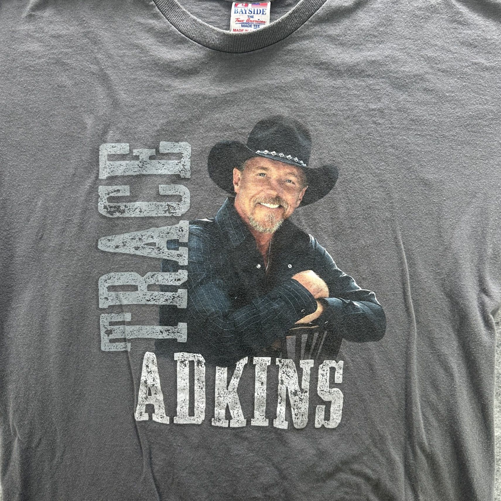 Vintage Trace Adkins Shirt Mens Large Gray 2017 Tour Bayside USA Concert Music T-Shirt Crew Neck Short Sleeve Size US L / EU 52-54 / 3 - 2 Thumbnail