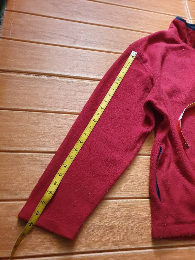 Gap Gap half zipper red colour fleece Sweatshirt Size US L / EU 52-54 / 3 - 7 Thumbnail