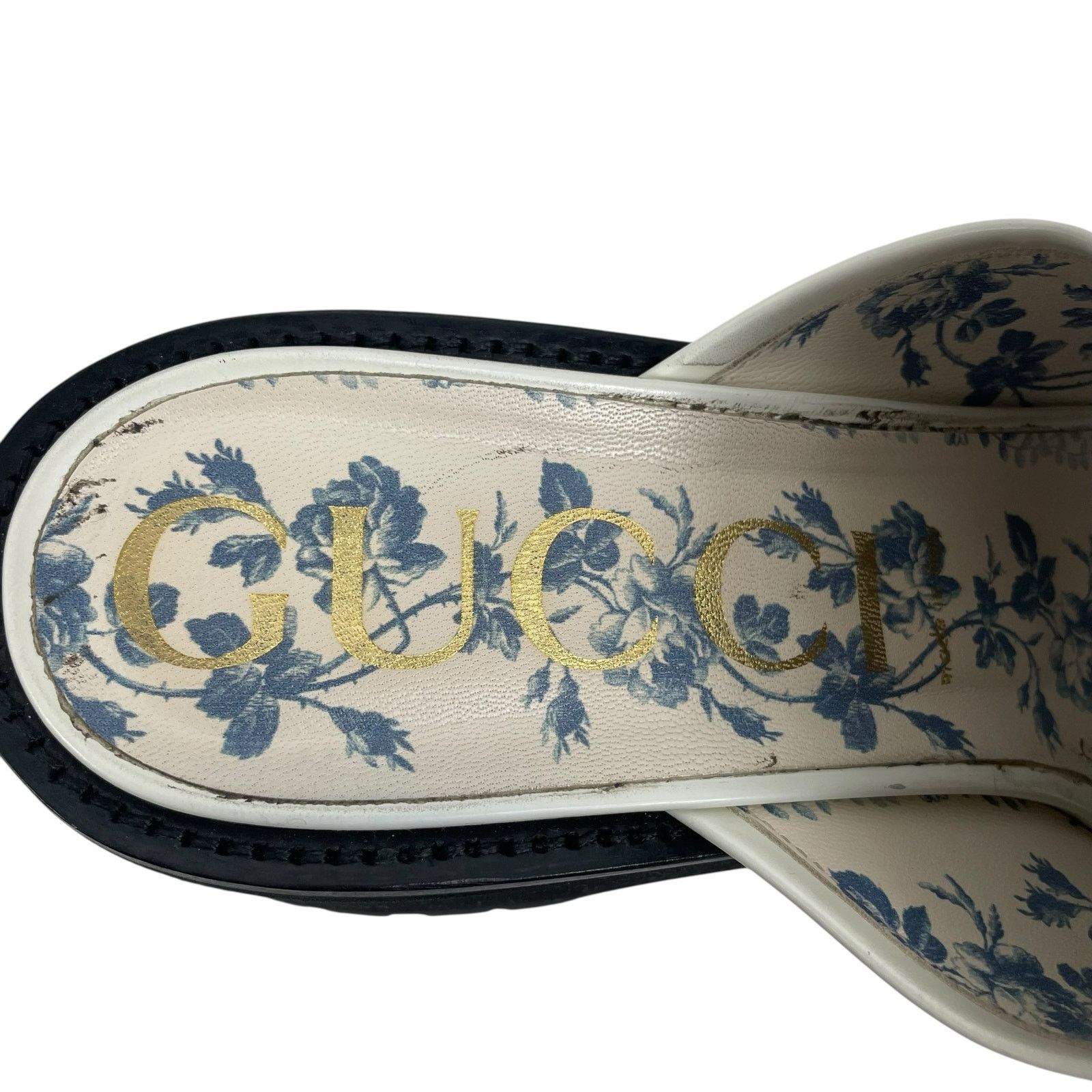 Gucci Gucci Cordovan Horsebit Open Toe Platform Slide Sandal 41 Size US 11 / IT 41 - 12 Thumbnail