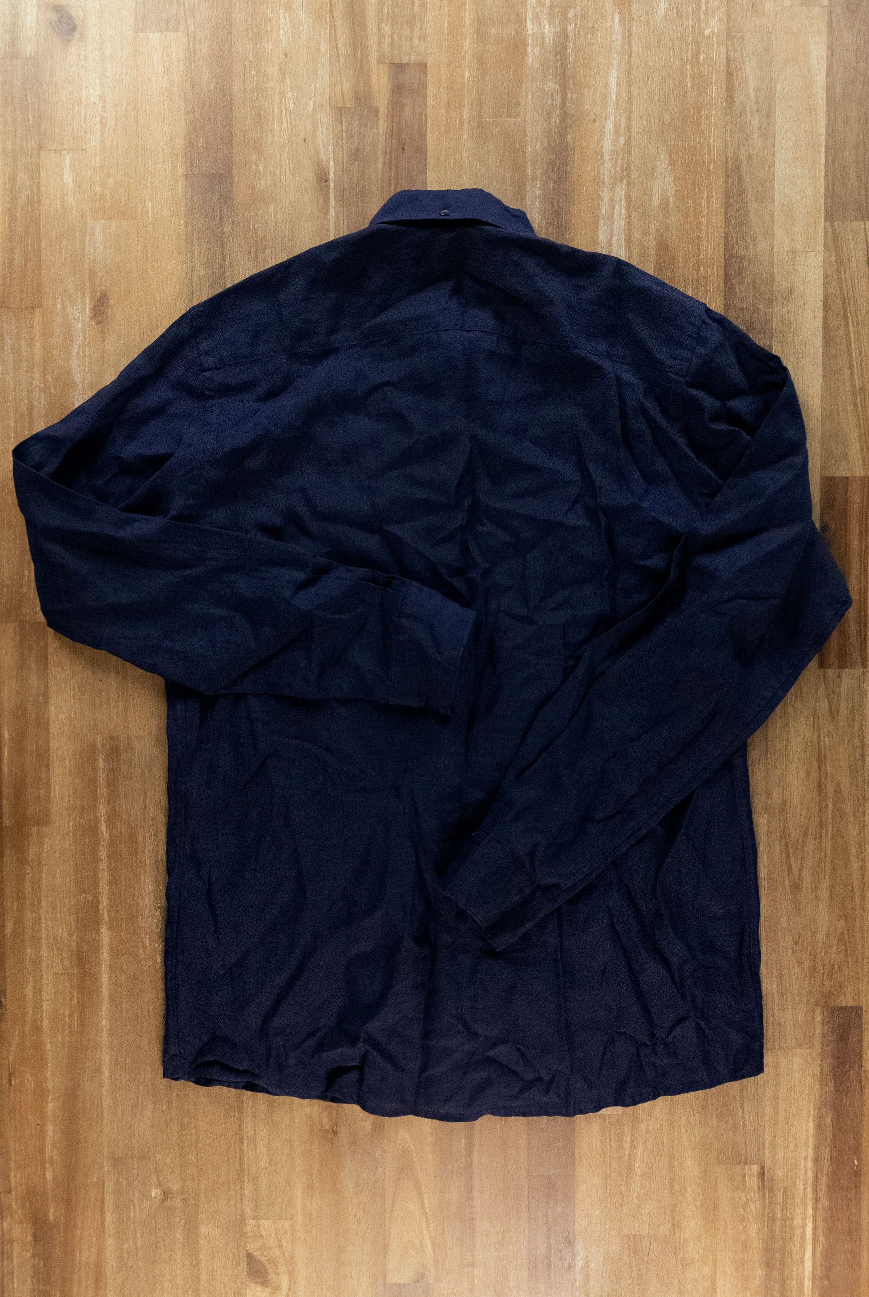 Eton ETON of Sweden contemporary fit navy blue linen shirt 41 Size US L / EU 52-54 / 3 - 10 Thumbnail