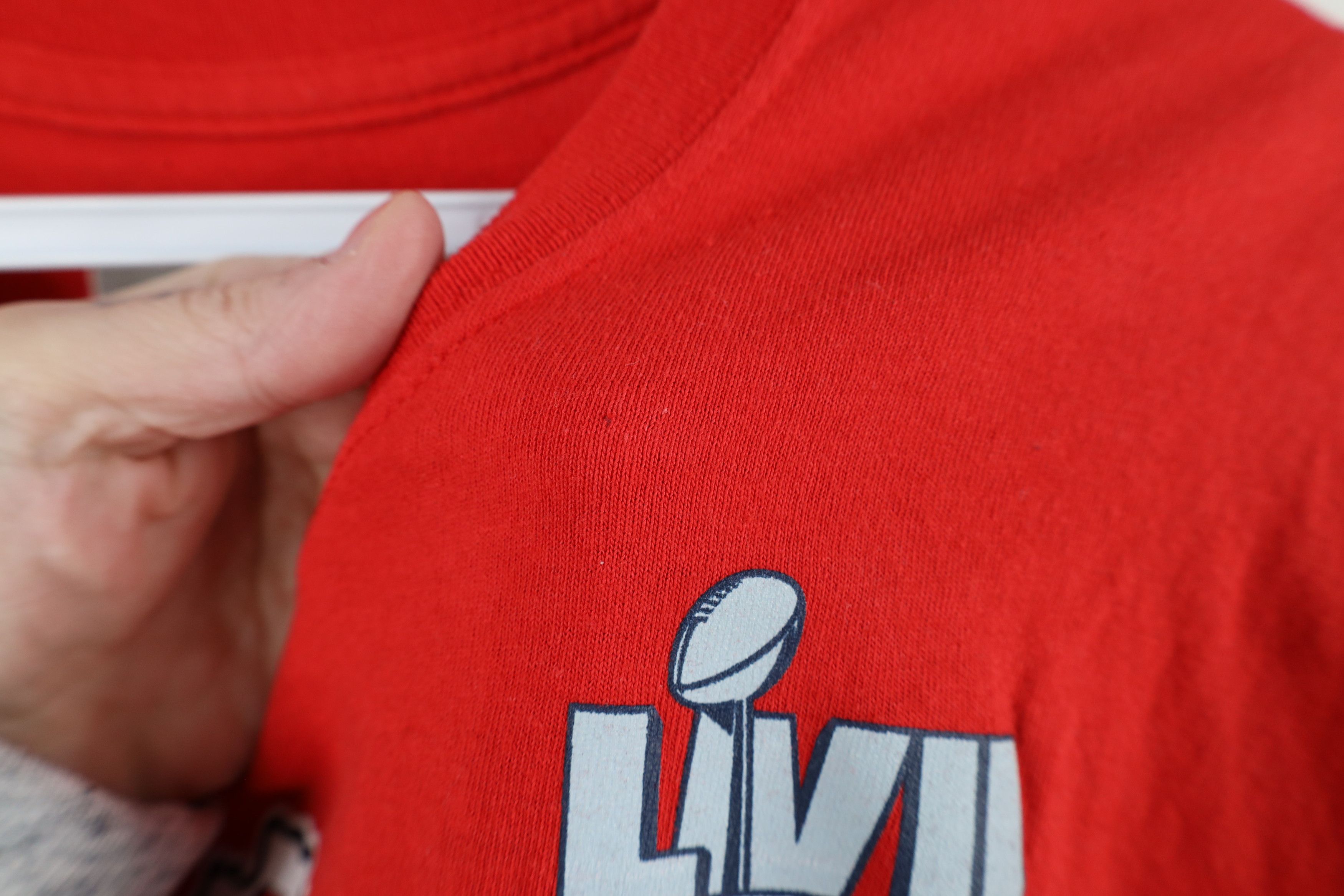 Vintage NFL LVII Patrick Mahomes Kansas City Chiefs Football T-Shirt Size US L / EU 52-54 / 3 - 6 Thumbnail