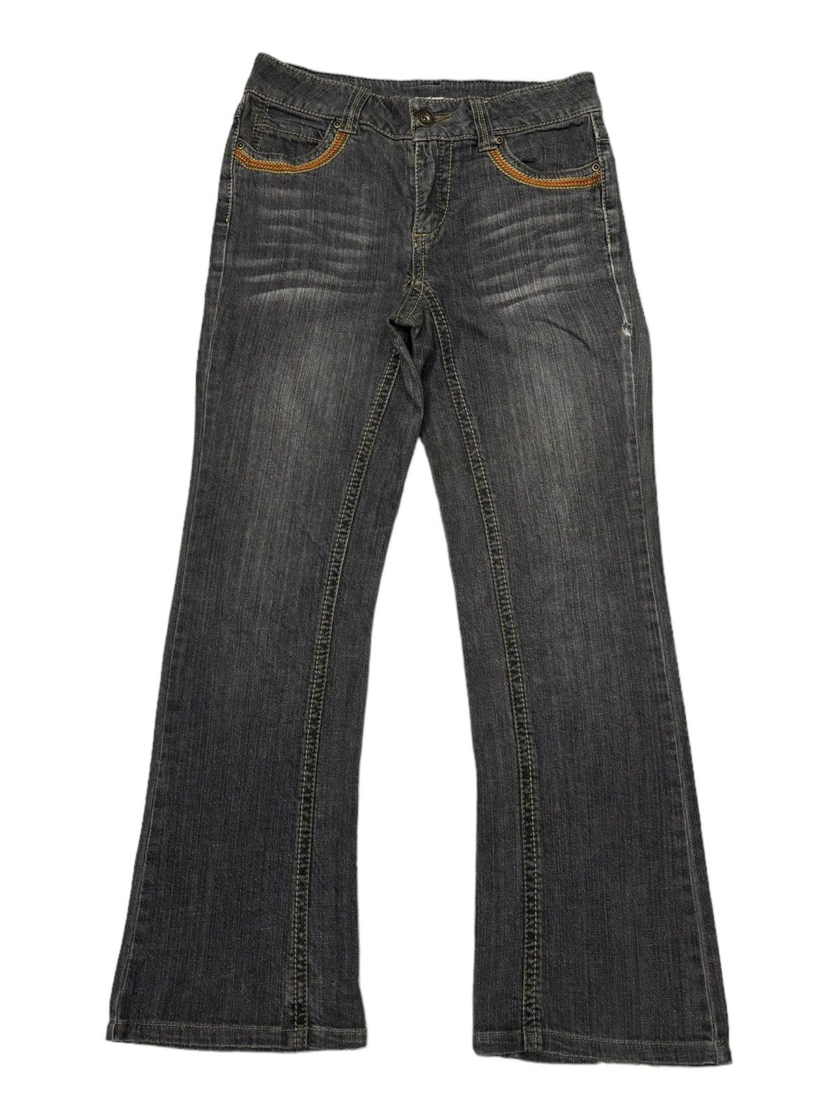 image of Archival Clothing x Jean Hiromichi Nakano Flare Bootcut Denim Jeans Japanese in Black, Women's (Siz