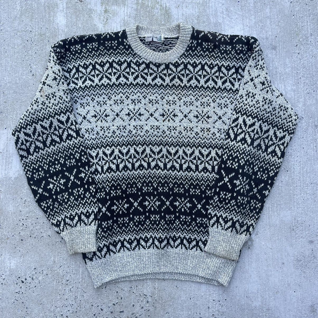 Fieldmaster Vintage Fieldmaster Heavy Knit Nordic Sweater Size US XXL / EU 58 / 5 - 1 Thumbnail