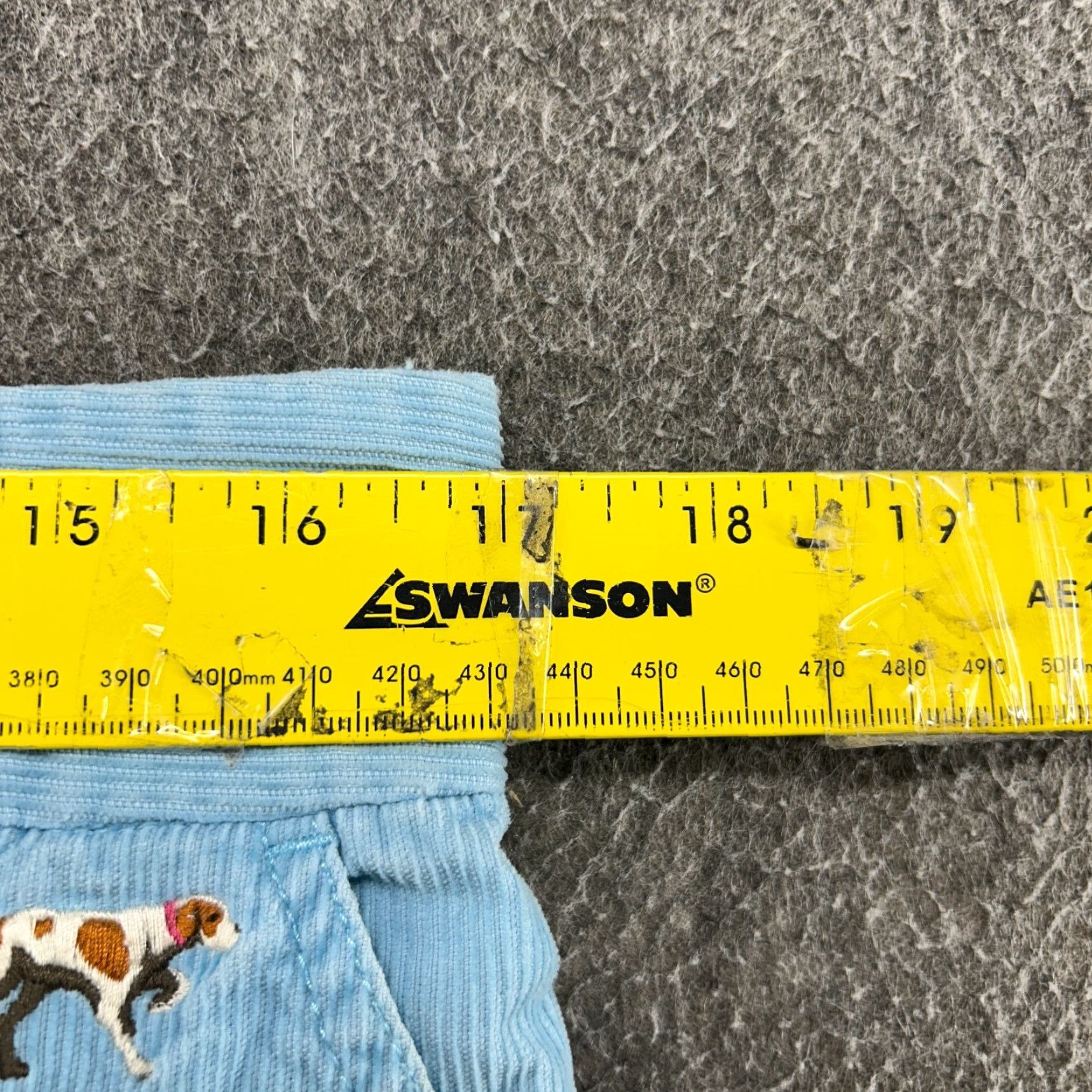 J.Crew J Crew Skirt Womens 10 Blue Short Corduroy Dog AOP Flat Front Cotton Preppy Size 32" / US 10 / IT 46 - 4 Thumbnail