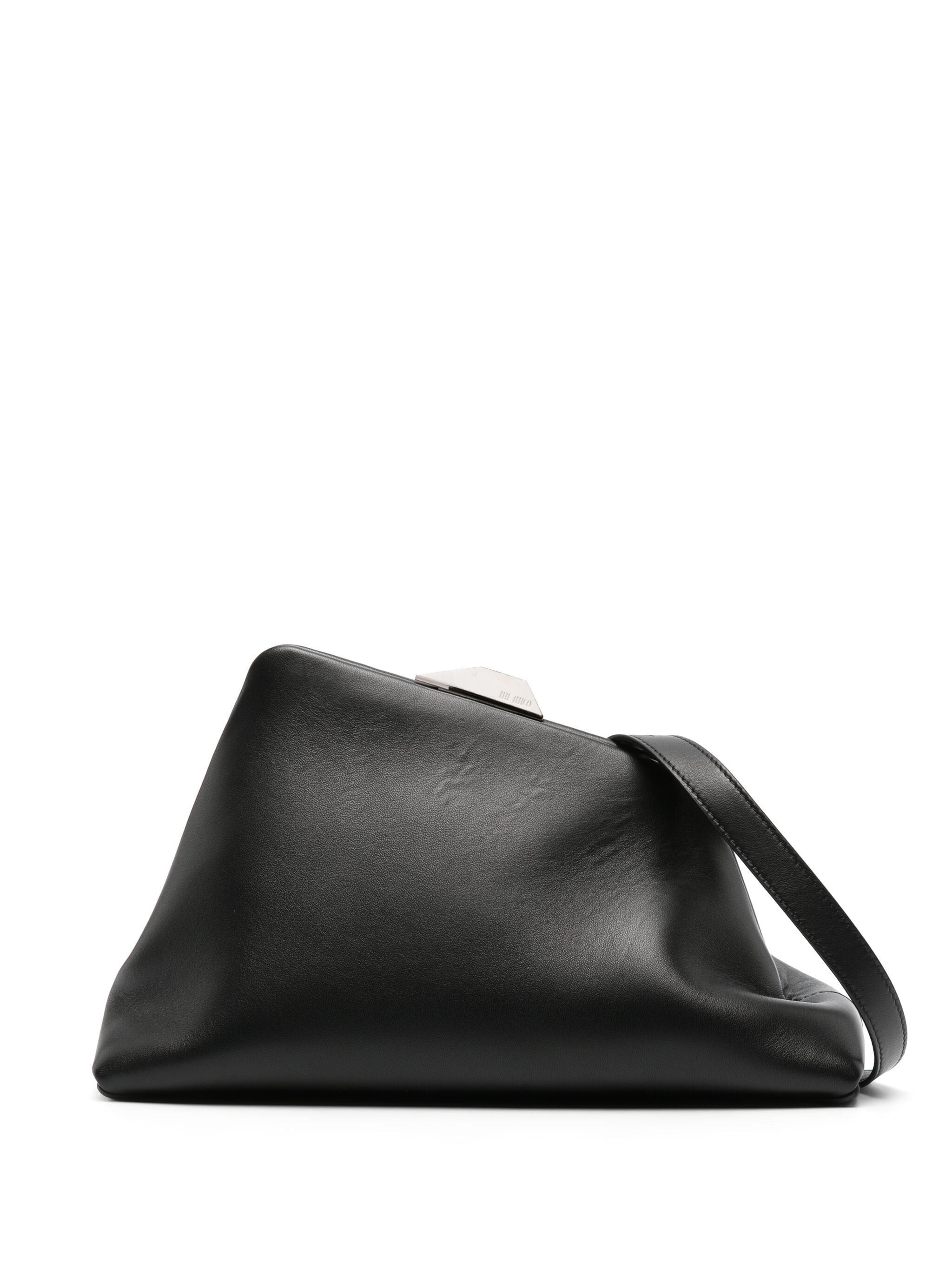The Attico o1s22i1n1024 Size: OS / Nappa Leather Clutch Bag in Black Size ONE SIZE - 1 Thumbnail