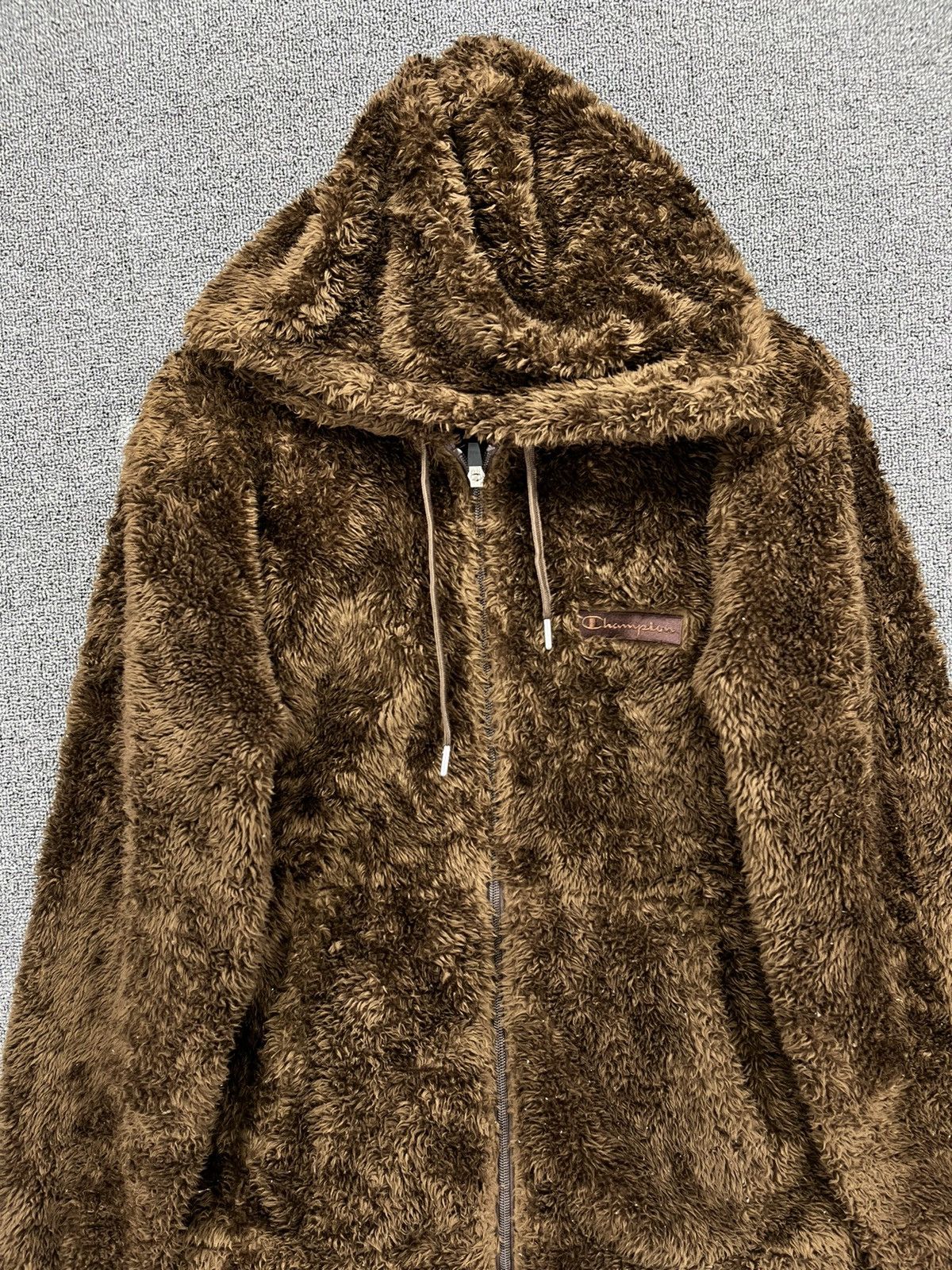 Champion Champion Hoodie Brown Fleece Jacket Size L / US 10 / IT 46 - 3 Thumbnail