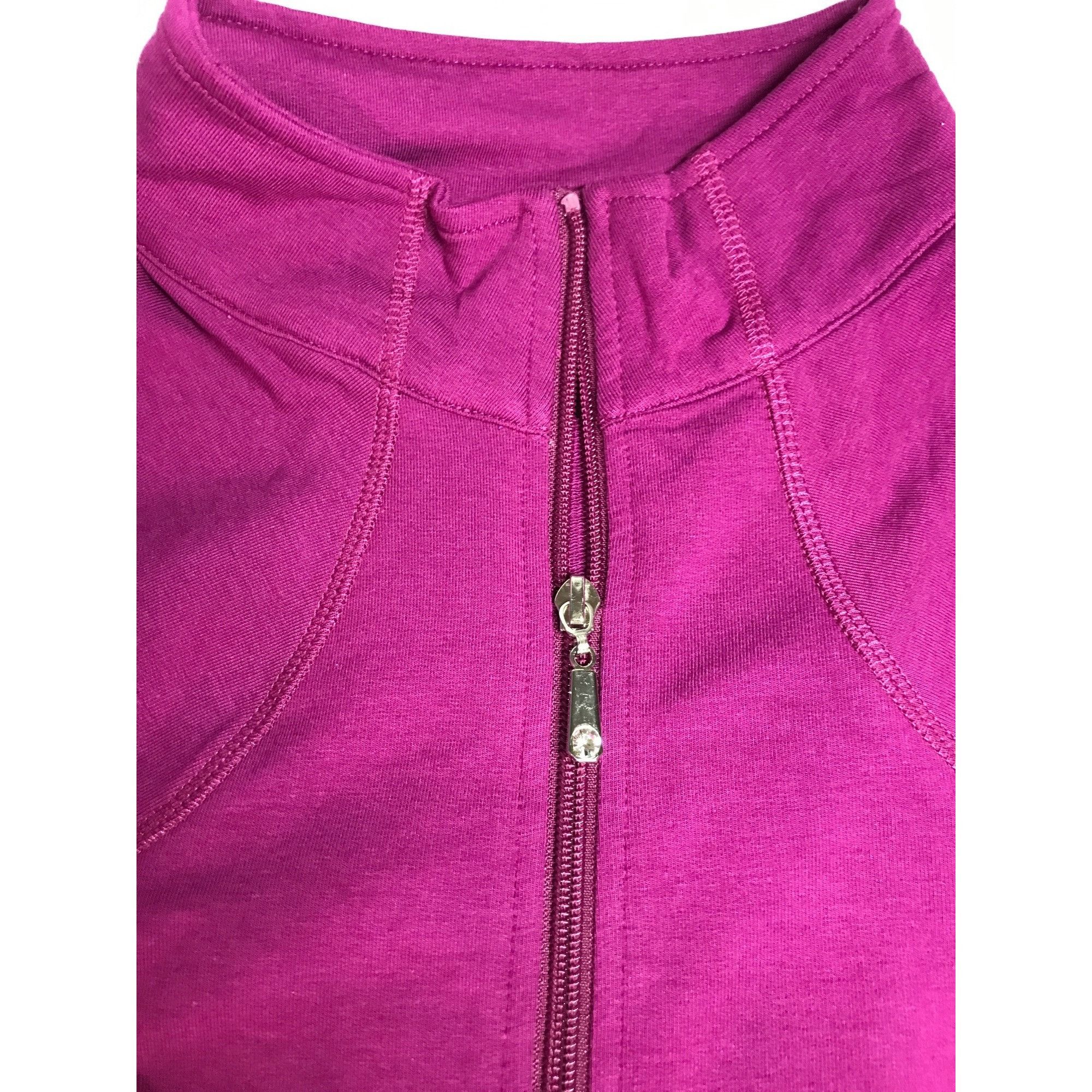 Vintage Christine Alexander Medium Purple Cotton Track Jacket Dance Size M / US 6-8 / IT 42-44 - 4 Thumbnail